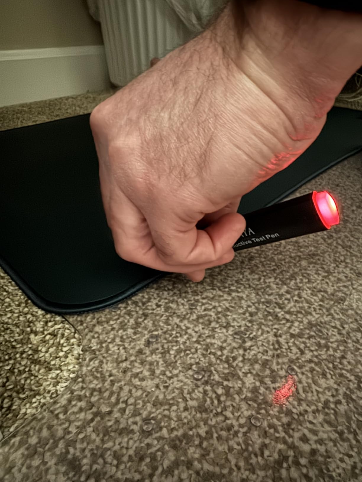 GAYA Grounding Mat for Feet, Sleep & Pain Relief, 24x16 Earthing Mat - 15ft cord with 100K Ohm safety resistor, 3-layer conductive carbon build, non-slip base, for bed, desk or couch customer photo 2