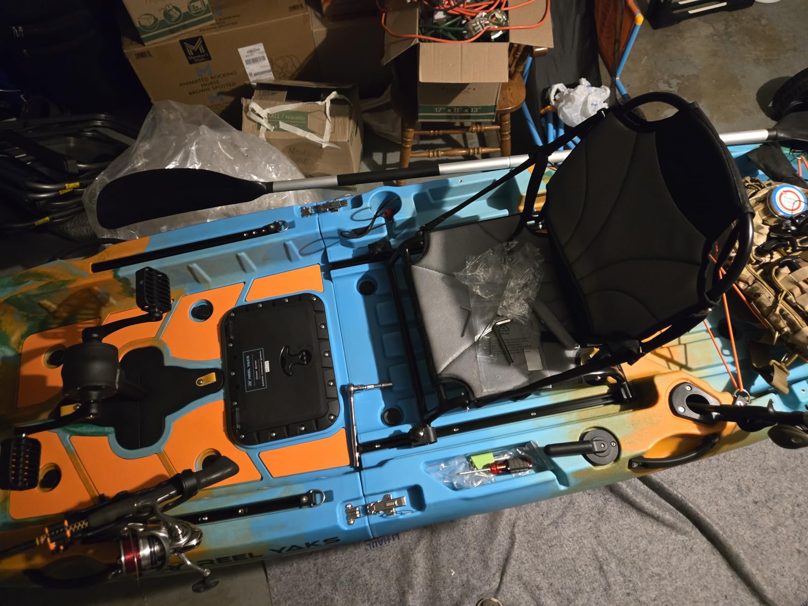 Reel Yaks Radar Modular Fishing Kayak, 10ft, 430 lbs Capacity | Sunrise, Pedal Kayaks for Adults & Youth, Sit on Top, Lightweight, Portable, Fits in Trunks & Closets, Gear Storage customer photo 2
