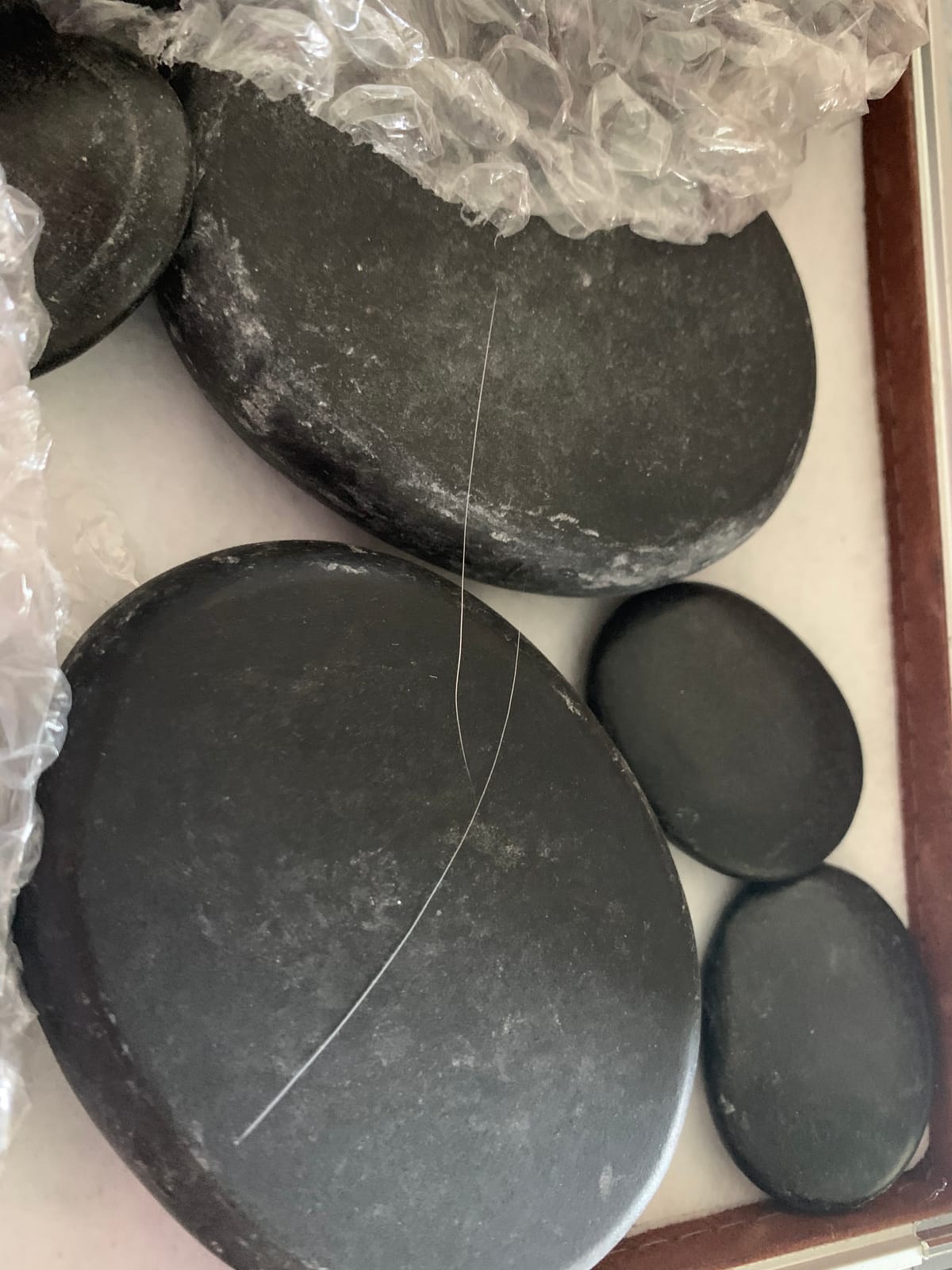 Hot Stones Massage Set, 14Pcs Basalt Portable Stone Kit with Warmer, Professional Rocks for Home Spa Warming Therapy Relaxing Pain Relief customer photo 2