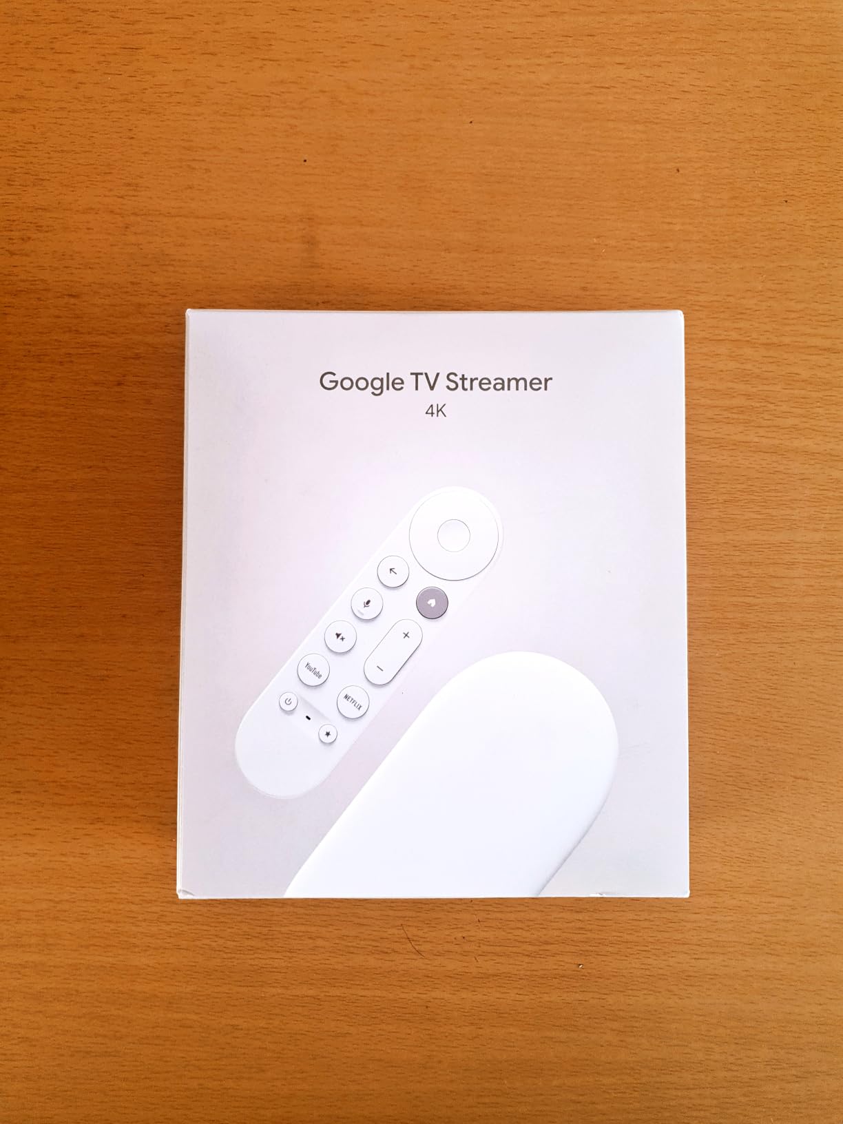 Google Streamer 4K - Fast Streaming Entertainment with Voice Search Remote, Watch Movies, Shows, Live Channels and Netflix in HDR, Smart Home Control, 32 GB Storage, Porcelain customer photo 2