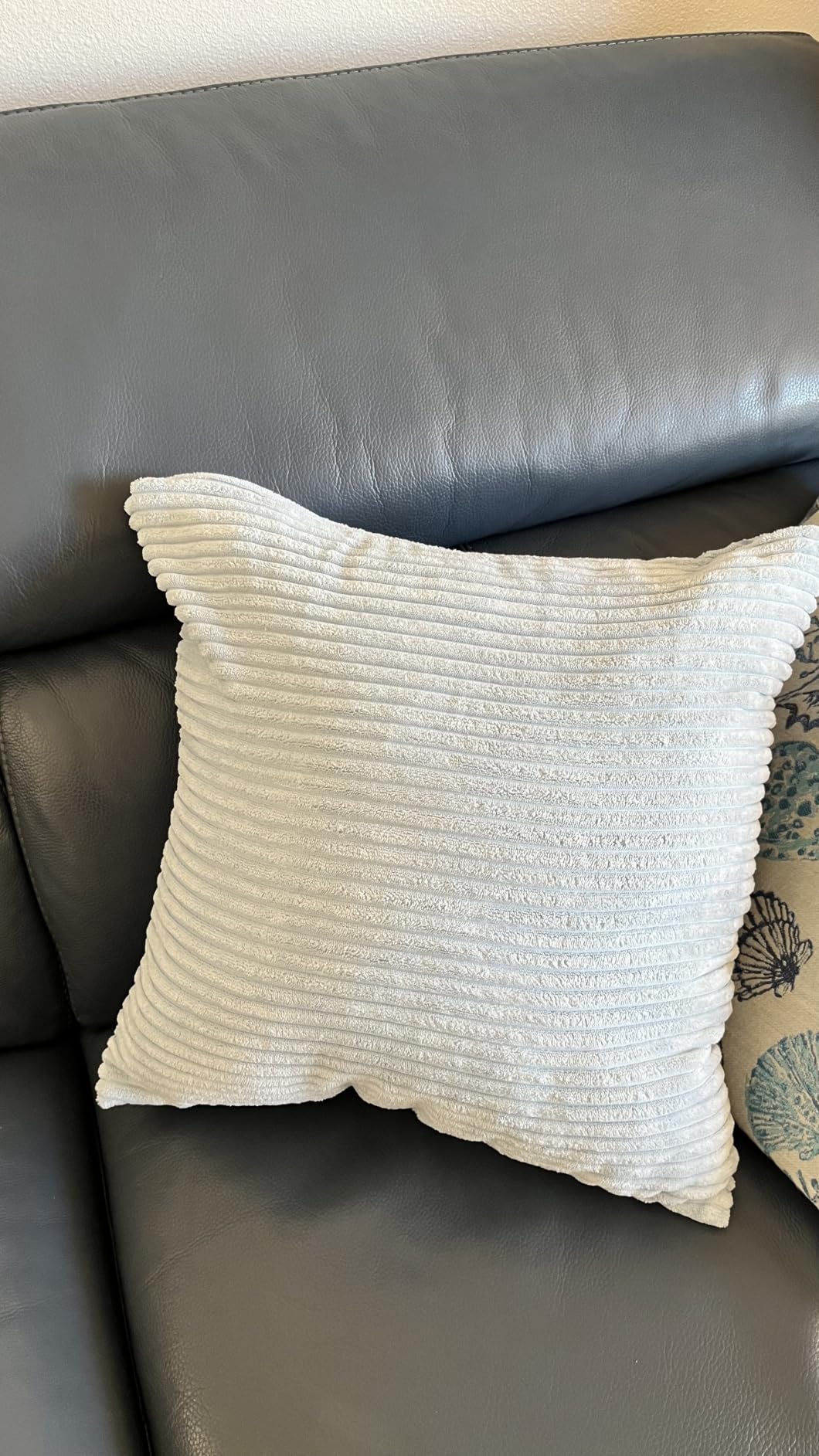 LANANAS Decorative Corduroy Throw Pillow Covers 18x18 Inch Neutral Brown | Set of 4 Neutral Couch Farmhouse Boho Throw Pillows for Living Room, Couch, Bed, Sofa Soft Accent Home Decor customer photo 1