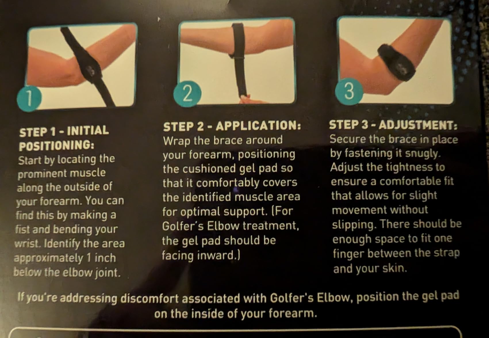 2-Pack Tennis Elbow Brace for Men & Women, Golfer's Elbow Support Strap | Tendonitis Pain Relief, Compression Pad for Arm, Forearm Brace, Tendon Pain Relief, Counterforce, Golf Accessories Elbow Pads customer photo 2
