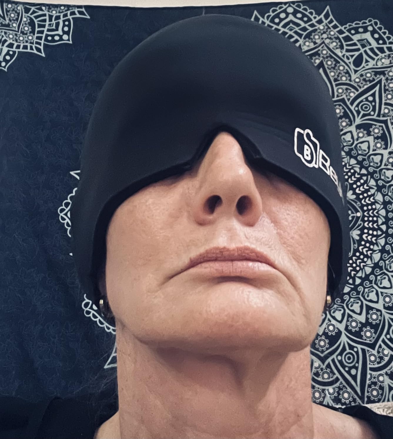 Migraine Relief Cap, All Around Gel Covered Reusable Headache Relief Cap, Black Migraine Cap for Headache Relief, Puffy Eyes | 360 Degree Surround customer photo 2