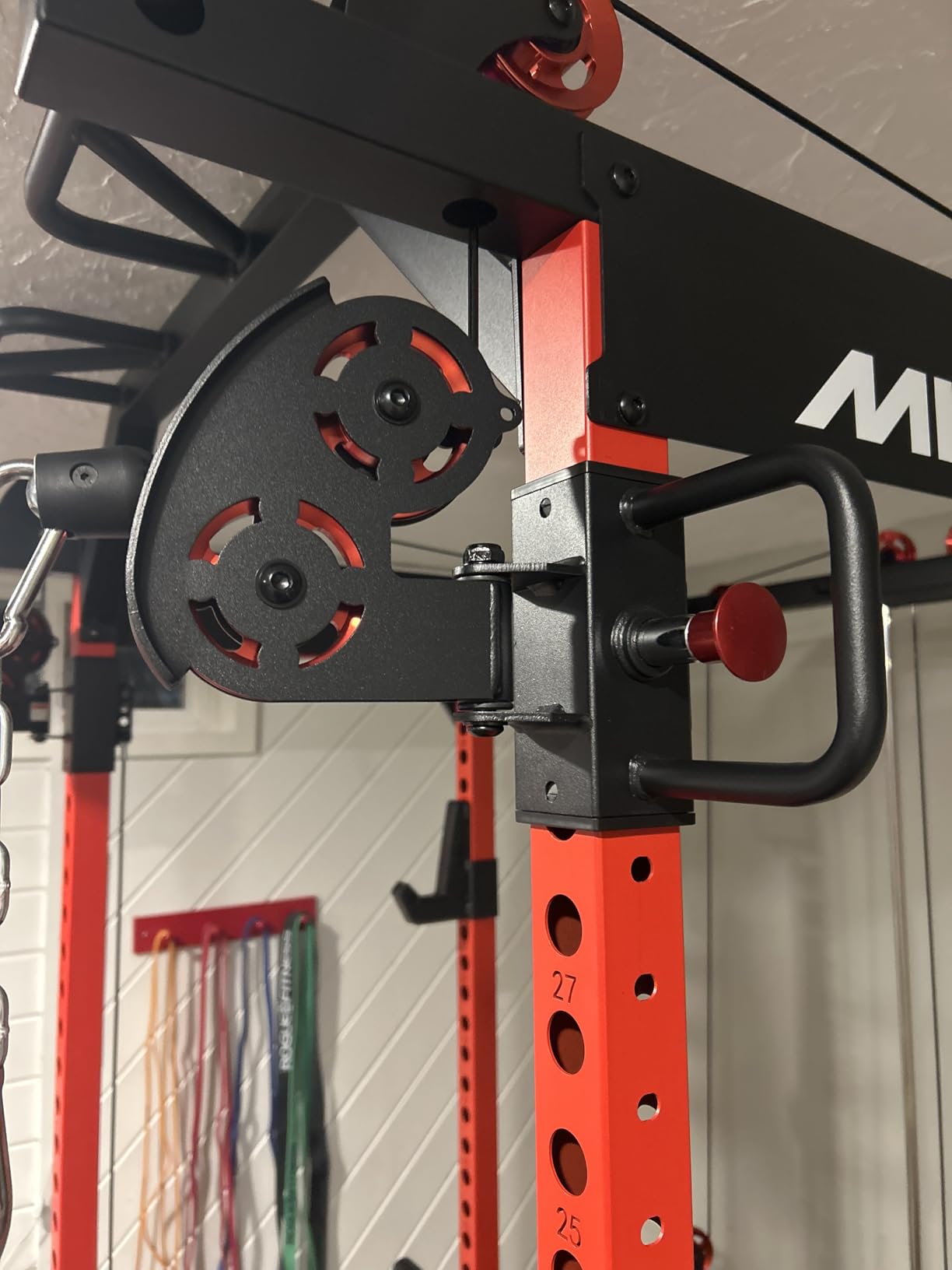 Mikolo K6 2.0 Power Cage, Power Rack with Cable Crossover System, 2000LBS Squat Rack with LAT Pull Down System, Functional Trainer with Aluminum Pulley System for Home Gym customer photo 2