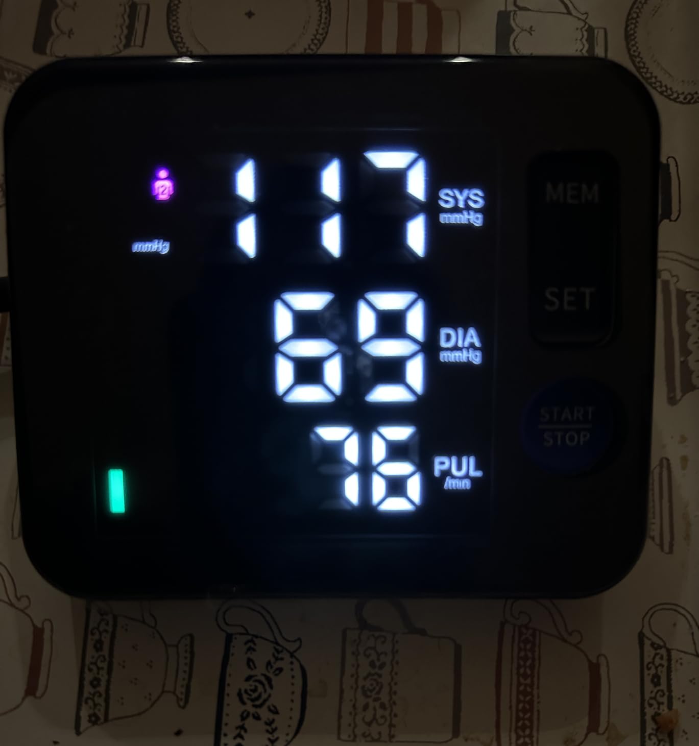 GUAEVER Blood Pressure Monitor Rechargeable Upper Arm, Large Screen, Black | Clinically Accurate, Adjustable 8.7