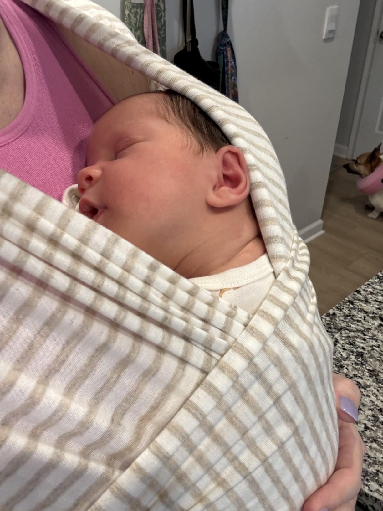 Solly Baby Wrap, Newborn to Toddler Baby Carrier (8-25 Lbs), Spelt | Lightweight & Hands-Free Infant Sling Wrap, Breathable & Buttery Soft, Baby Wearing & Postpartum Essential, New Mom Gift customer photo 2