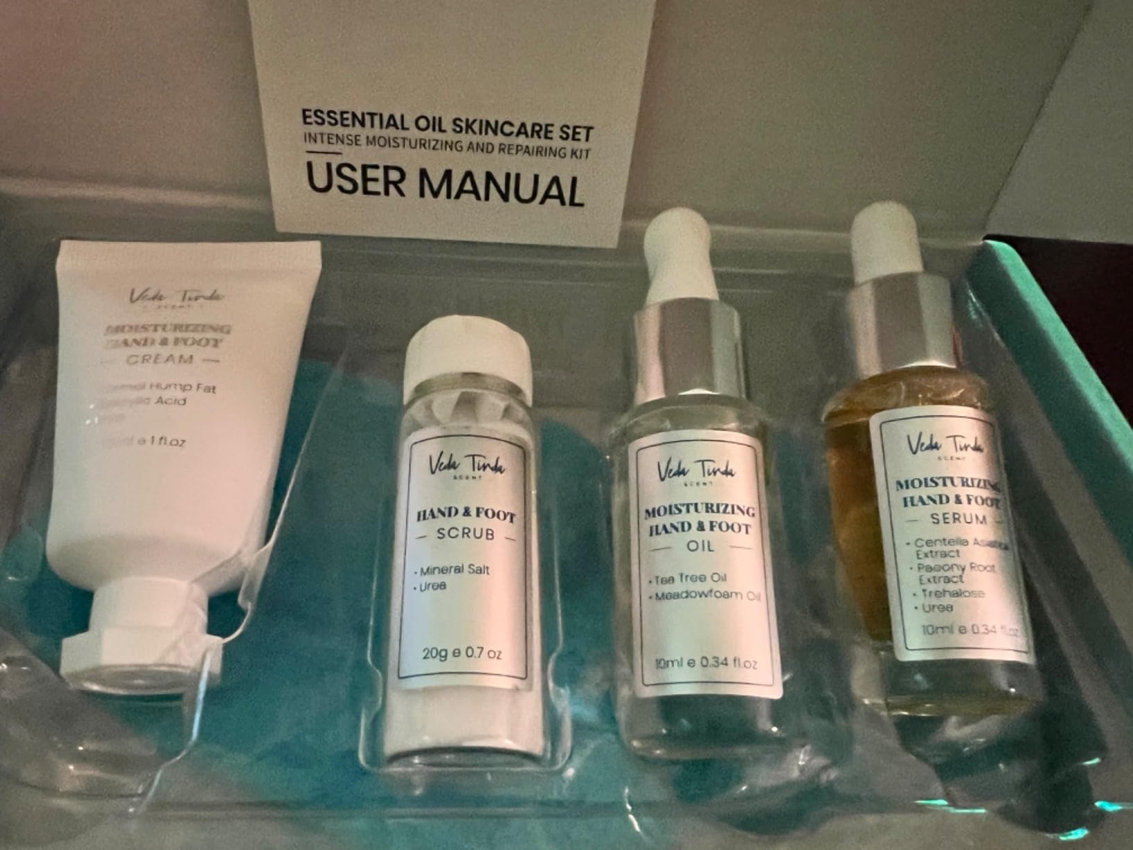 Foot Care Kit - Tea Tree Oil, Urea Cream 40%, Salt Scrub, Serum, Heel Socks | Suitable for Men and Women with Dry, Cracked Feet, Heels, Hands, Elbows, and Knees customer photo 1