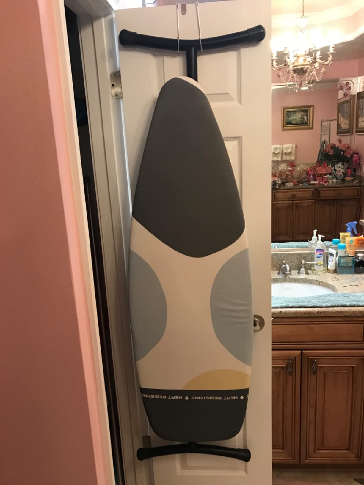 Brabantia Premium Ironing Board with Heat Resistant Parking Zone | X-Large (Size D) | Fairtrade New Dawn | Tall & Wide, Adjustable Height (31-40