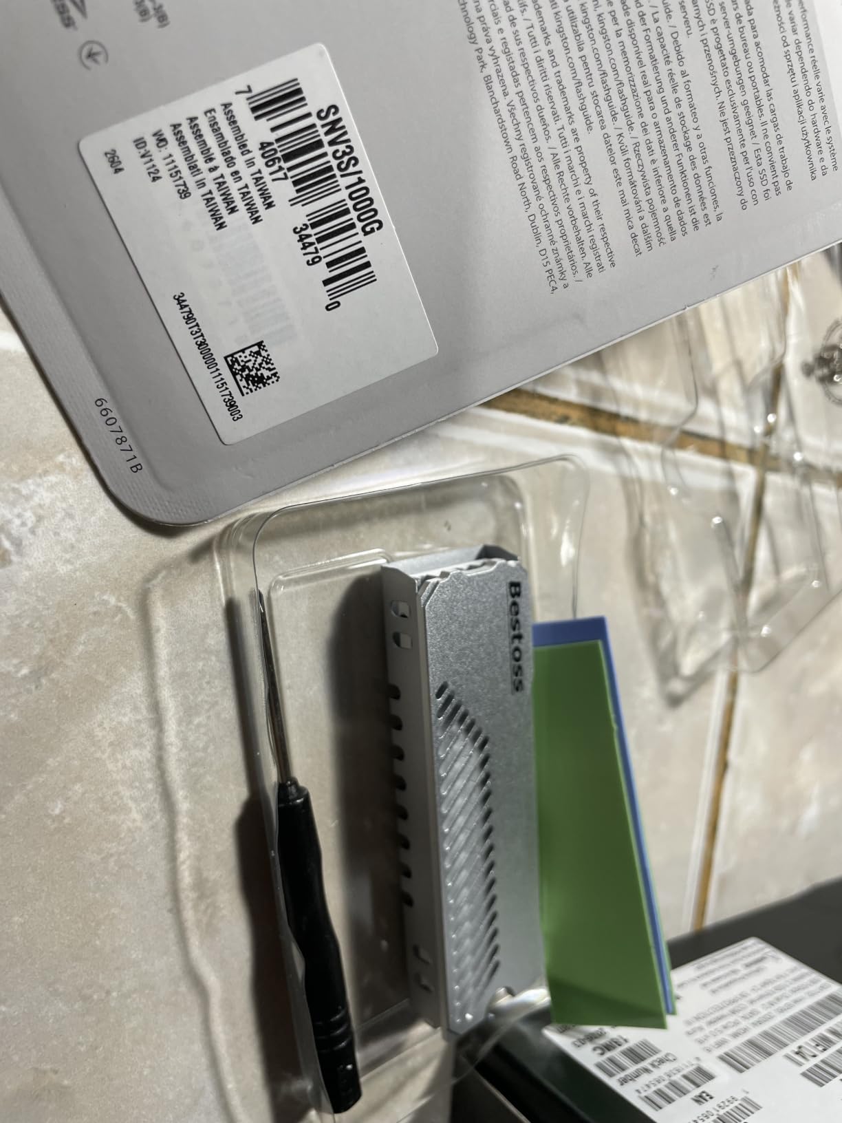 Kingston NV3 1TB M.2 2280 NVMe SSD | PCIe 4.0 Gen 4x4 | Up to 6000 MB/s | SNV3S/1000G customer photo 2