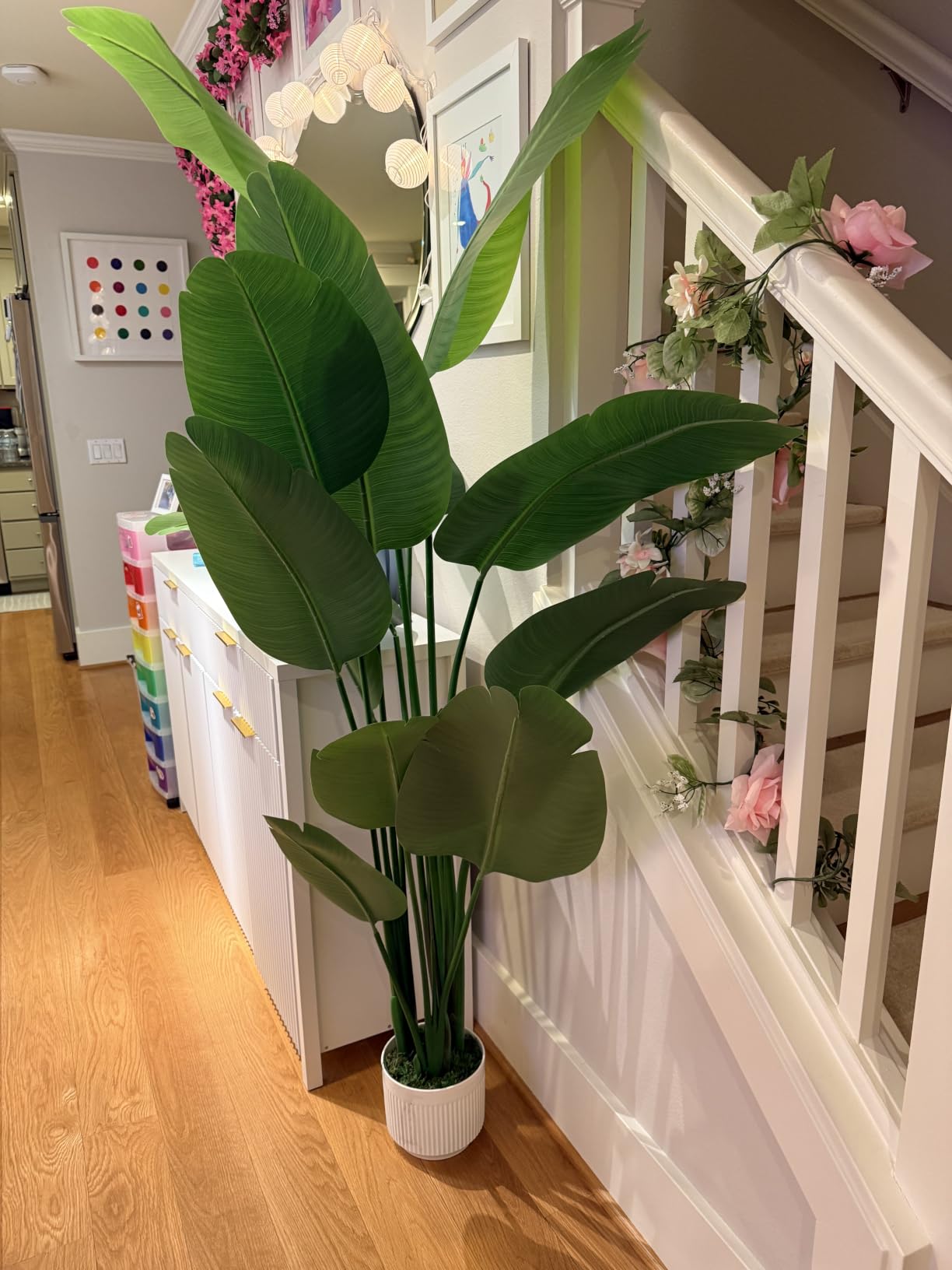 Bird of Paradise Plant Artificial 6ft,Faux Plants Indoor Tall with 12 Trunks - The Perfect Indoor Silk Floor Plant for Home Decor in Living Room, Office, and Bedroom (6FT Bird of Paradise) customer photo 1