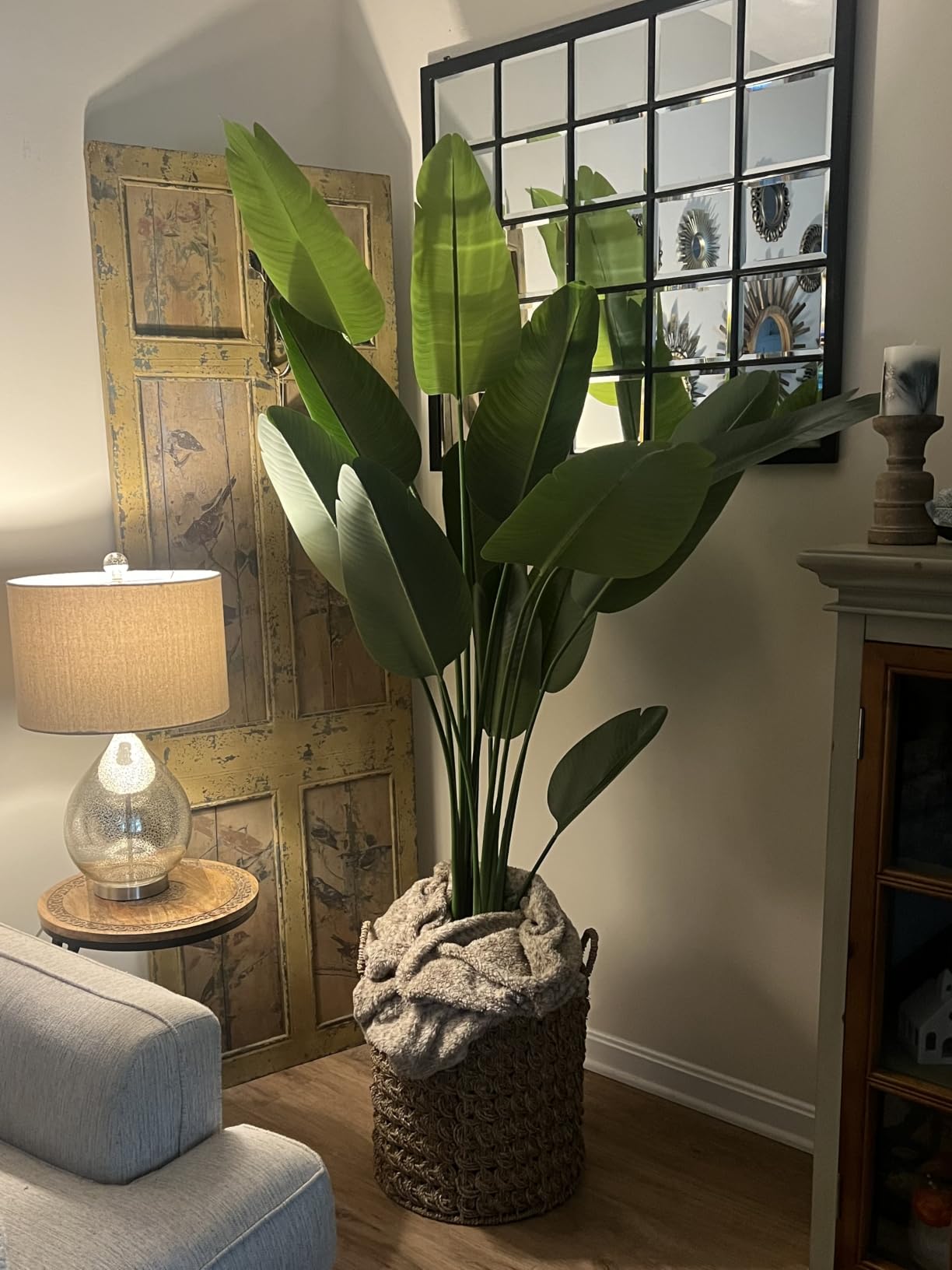 Bird of Paradise Plant Artificial 6ft,Faux Plants Indoor Tall with 12 Trunks - The Perfect Indoor Silk Floor Plant for Home Decor in Living Room, Office, and Bedroom (6FT Bird of Paradise) customer photo 2