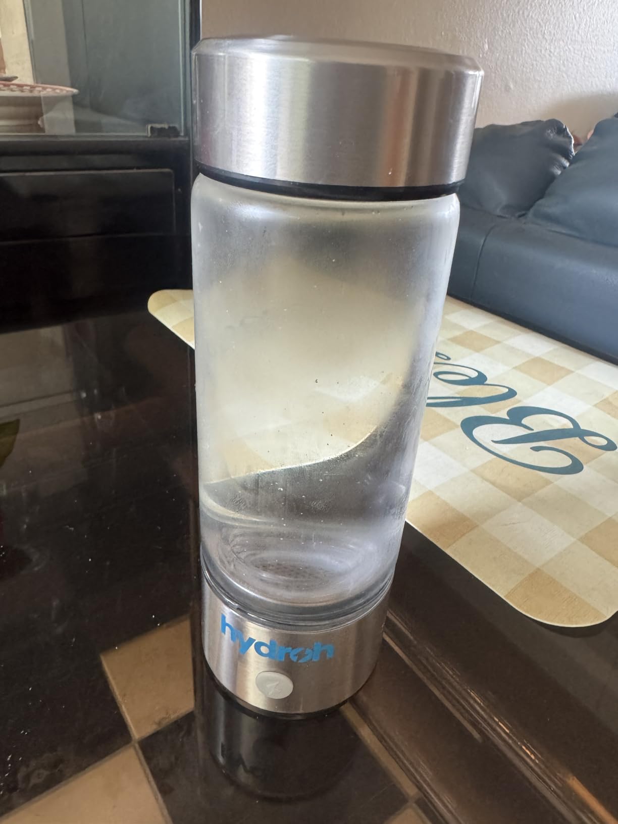 Hydroh Original Hydrogen Water Bottle 15oz, Portable Hydrogen Water Bottle 2024, Advanced Hydrogen Rich Water Maker with SPE/PEM for Home Office Fitness Travel Drinking customer photo 2