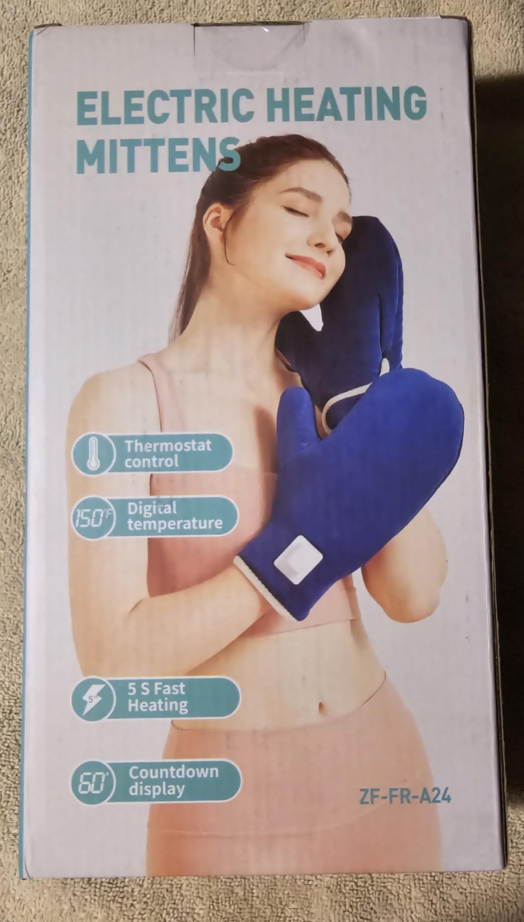 AOKESTE Heated Gloves for Arthritis, Heating Pad for Hands for Pain Relief, Hand Heating Pad Hand Warmers Gloves for Carpal Tunnel Relief, Heated Mittens for Men Women 10-90Min Auto Shut Off customer photo 2