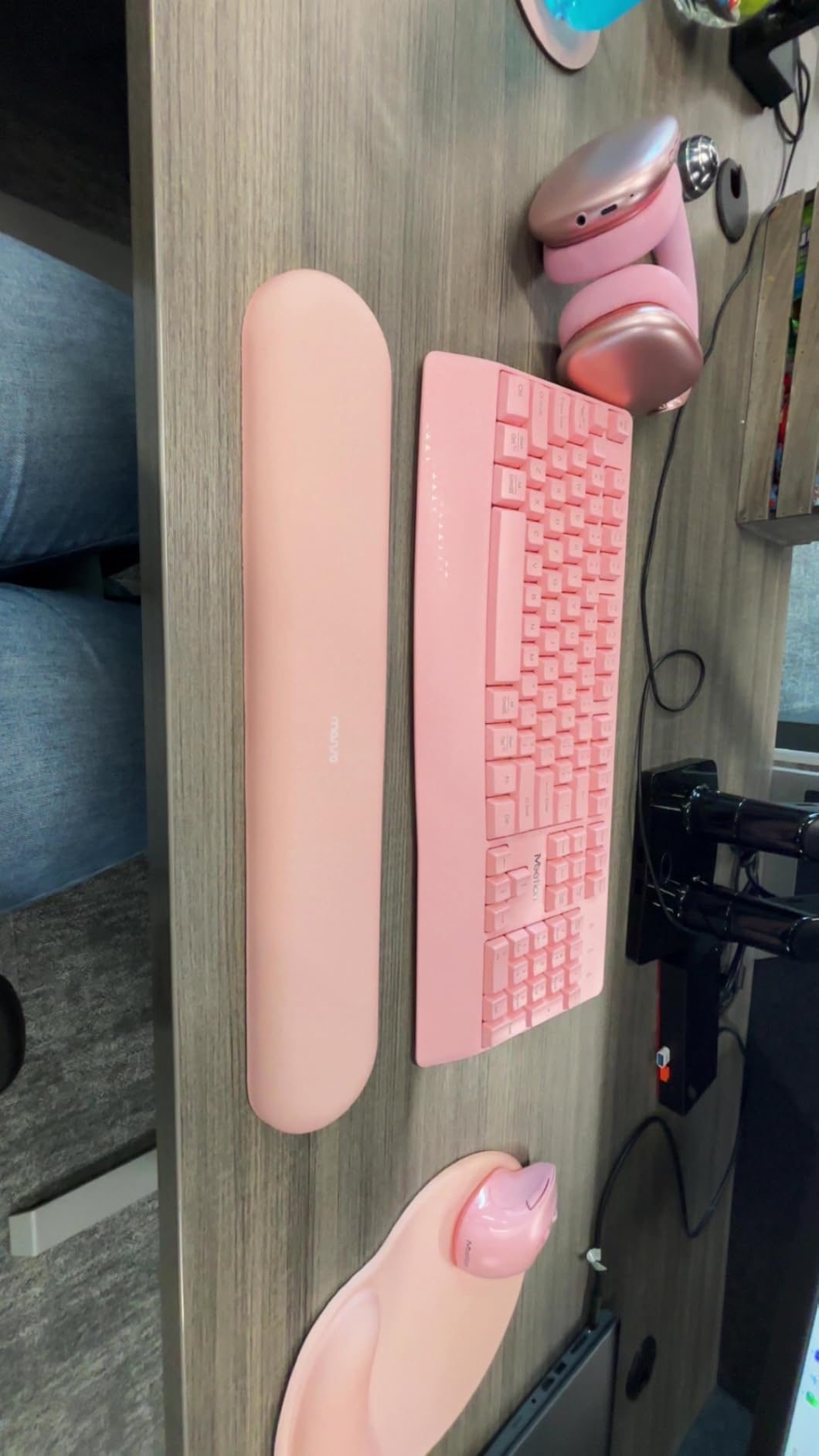 MOSISO Wrist Rest Support for Mouse Pad&Keyboard Set, Antique Green customer photo 2