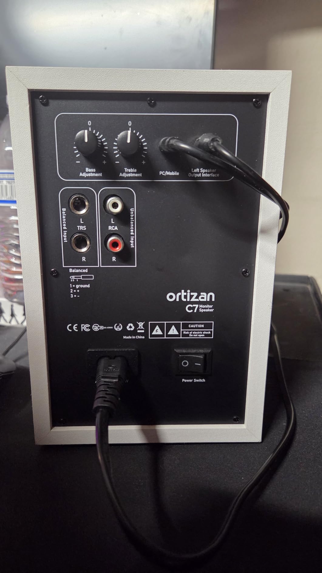 Ortizan C7 Powered Studio Monitors Pair with Bluetooth 5.3, Black | FOR HOME STUDIOS - Compact active monitors for music production, content creation, gaming and desktop audio. customer photo 1