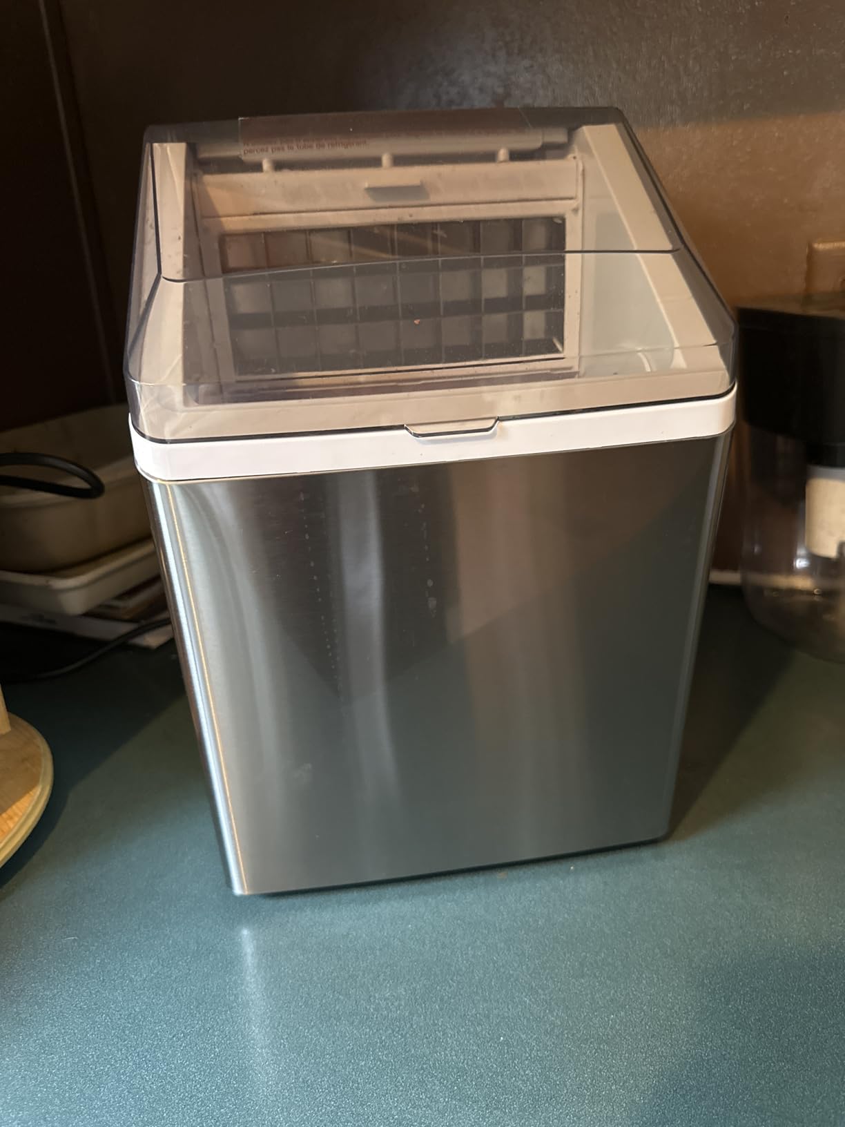 Silonn Ice Makers Countertop, 44lbs Per Day, 2 Ways to Add Water, Auto Self-Cleaning, Stainless Steel Ice Machine for Home Office Bar Party customer photo 2