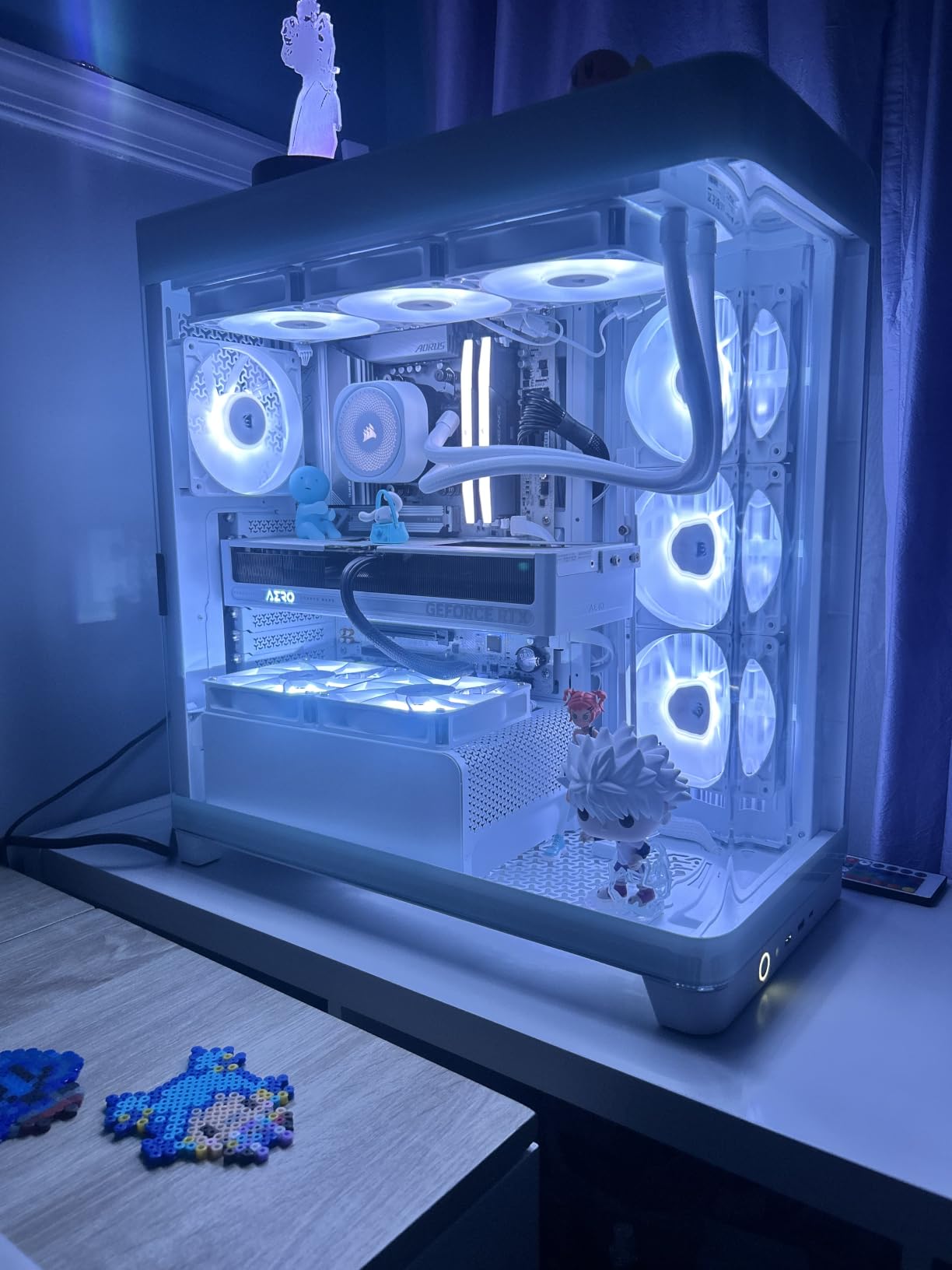 CORSAIR Nautilus 360 RS ARGB Liquid CPU Cooler - 360mm AIO - Low-Noise - Direct Motherboard Connection - Daisy-Chain - Intel LGA 1851/1700, AMD AM5/AM4 - 3X RS120 ARGB Fans Included - White customer photo 1
