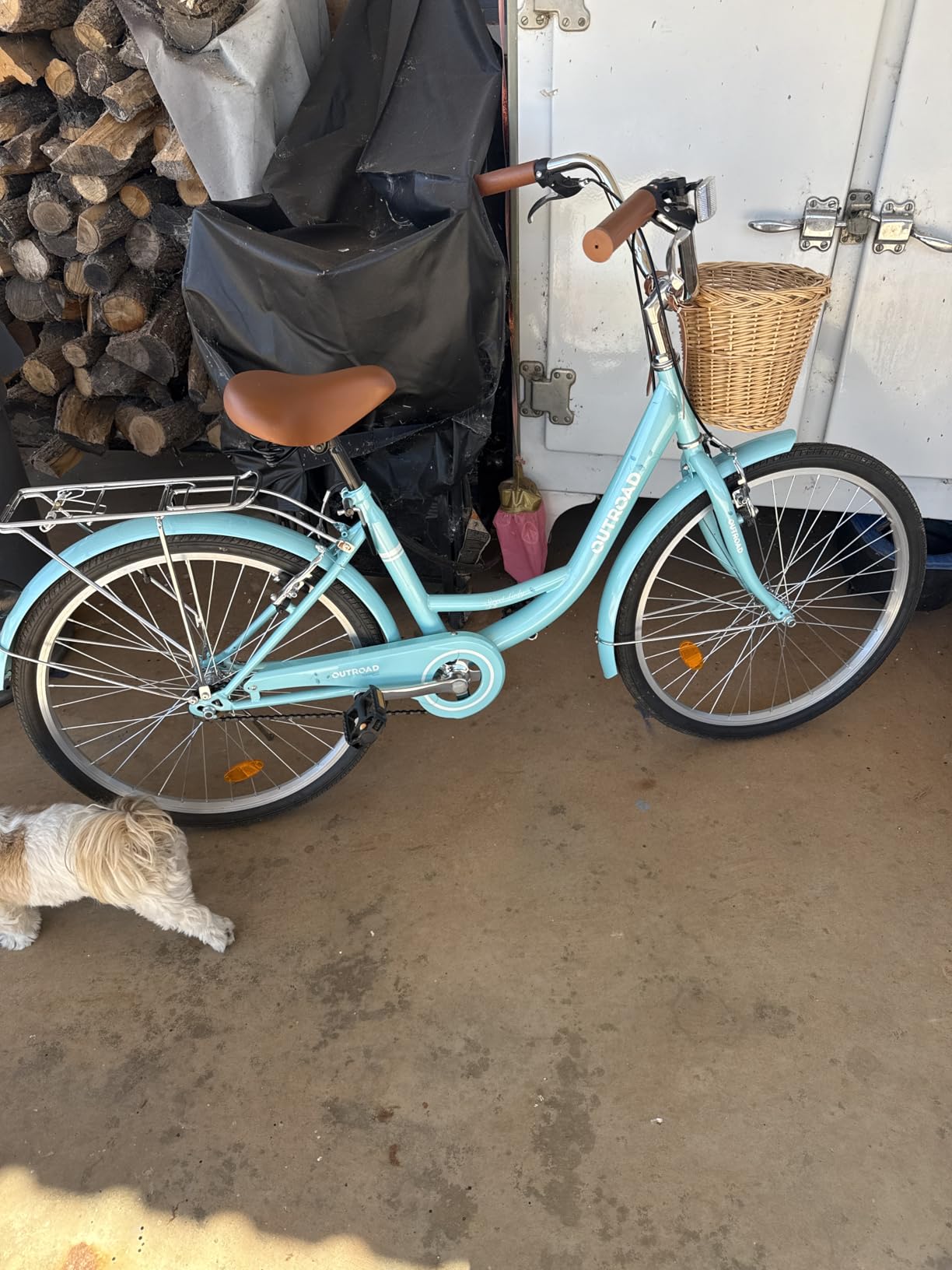 Max4out Women Bike Beach Cruiser Bike for Adult, 24 & 26 Inch Comfort Bikes with Rattan Front Basket, Womens Bicycle with Adjustable Seat and Dual V-Brake customer photo 1