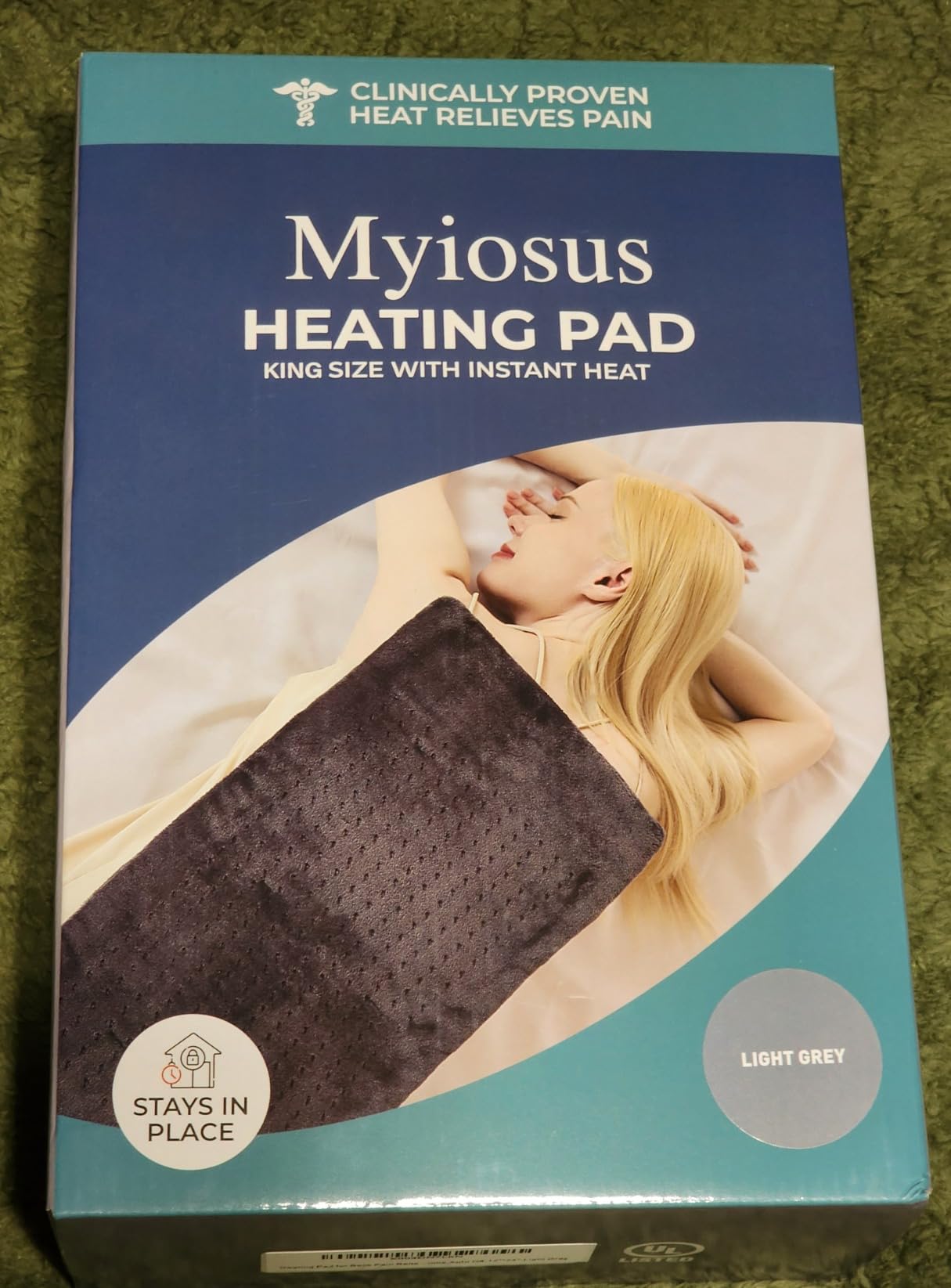 Myiosus Massaging Weighted Heating Pad for Back Pain, 12