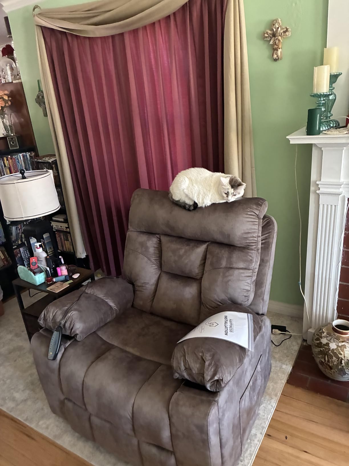 CANMOV Power Lift Recliner Chair with Massage & Heat for Big & Tall, Grey customer photo 1