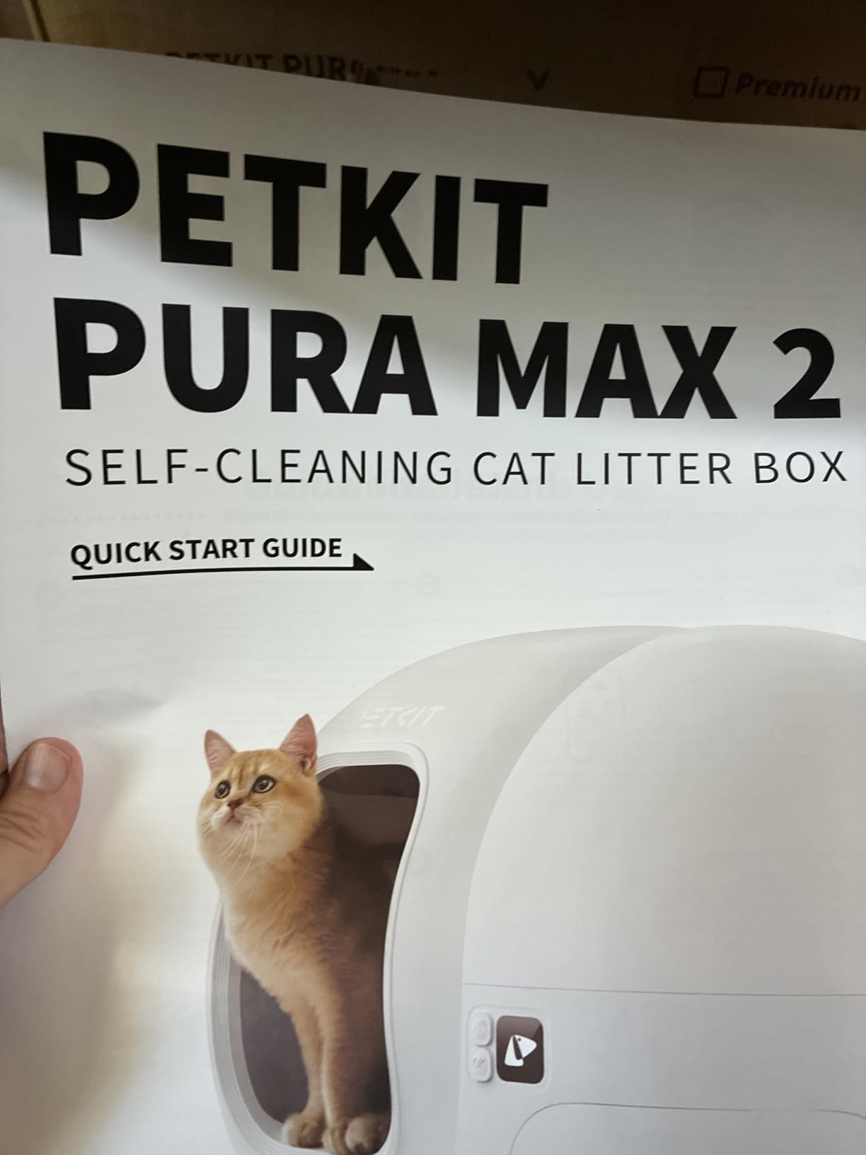 PETKIT PuraMax 2 Automatic Self-Cleaning Cat Litter Box, App Control Litter Box with Safety Sensors, Odor Free & Anti-Leakage Basic Bundle Includes Trash Bags, 2.4G WiFi & Low Entrance customer photo 1