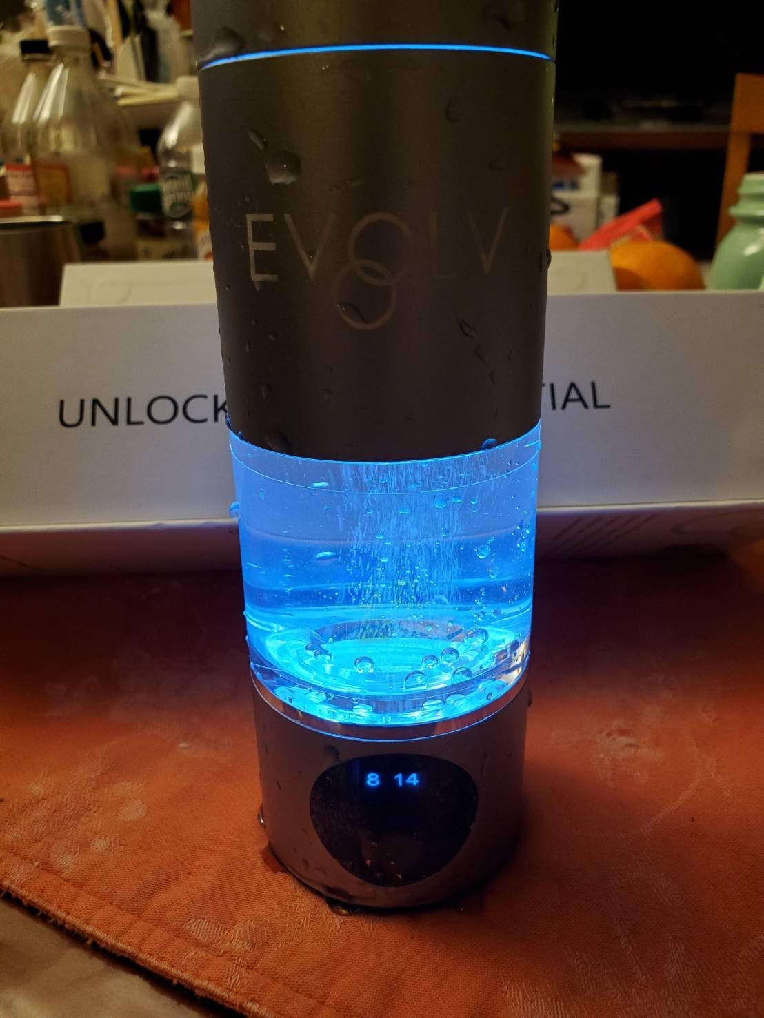 EVOLV Hydrogen Water Bottle, Water Ionizer, Leak Proof Design, Black | SPE & PEM Water Ionizer 5PPM, Highest Concentrated Dose, Water Bottle for Energy, Recovery, And Everyday Wellness, 8oz Bottle customer photo 1