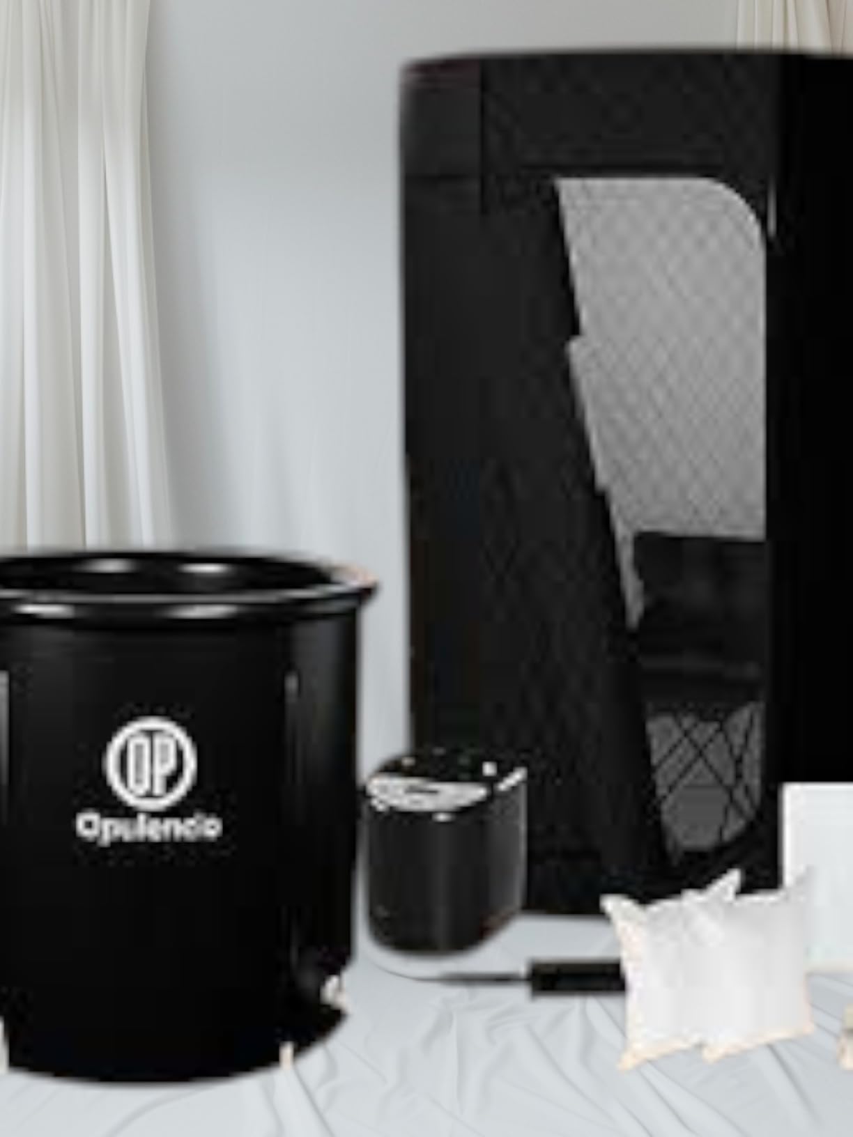 Portable Sauna and Cold Plunge Combo - Spacious at Home Sauna Box with Ice Tub, Portable Steam Sauna Tent with 3L Steamer, Fast Heating with 9 Levels, Chair, Remote, 5.9' x 2.9' x 2.9' customer photo 1