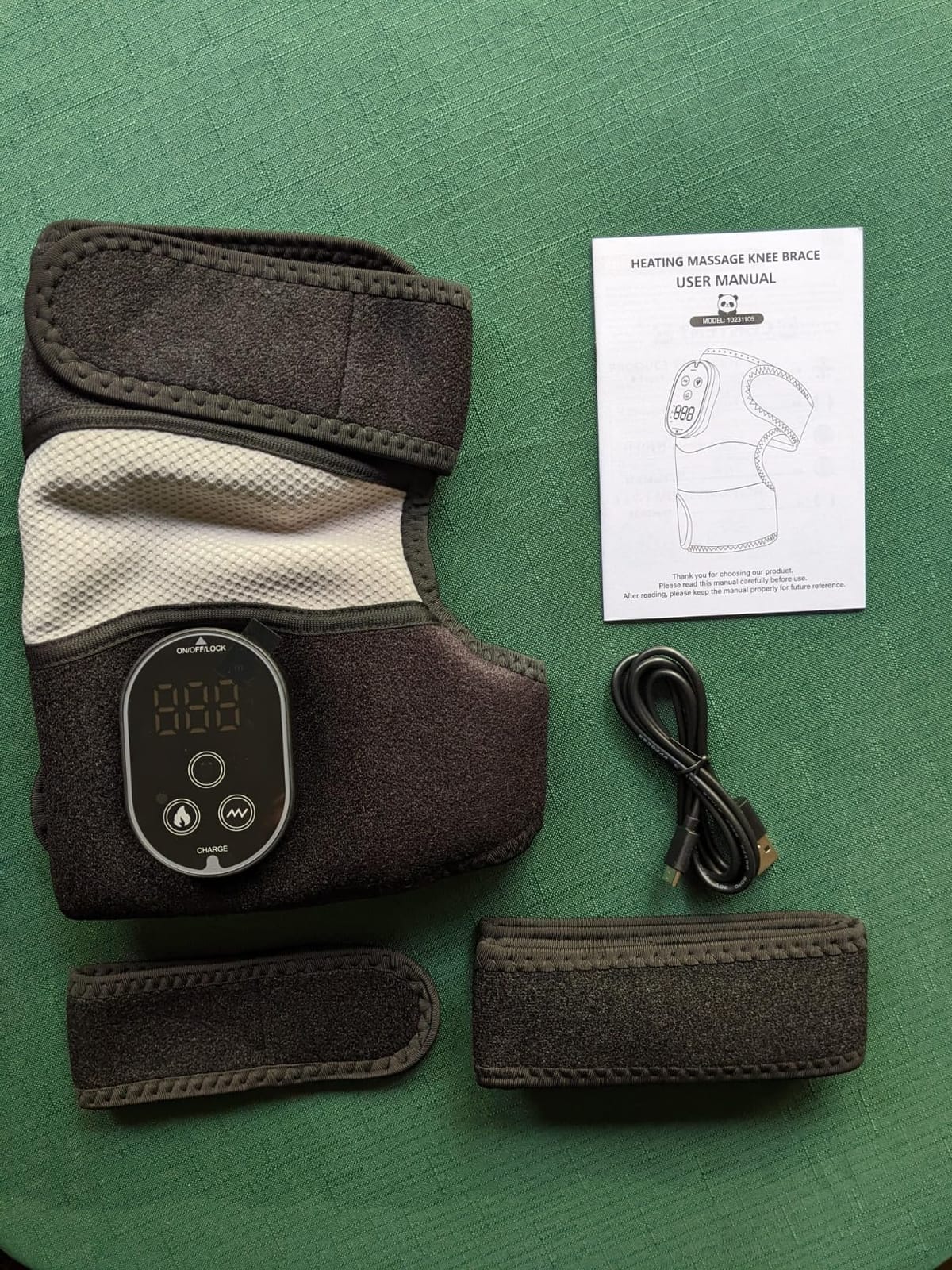 Heated Knee Massager, FSA Eligible 3-in-1 Elbow Shoulder Knee Heating Pad | Cordless Knee Massager for Comfort, Rechargeable Heat and Vibration Massager, 6 Heat Levels, 3 Massage Modes, 3 Timer customer photo 1