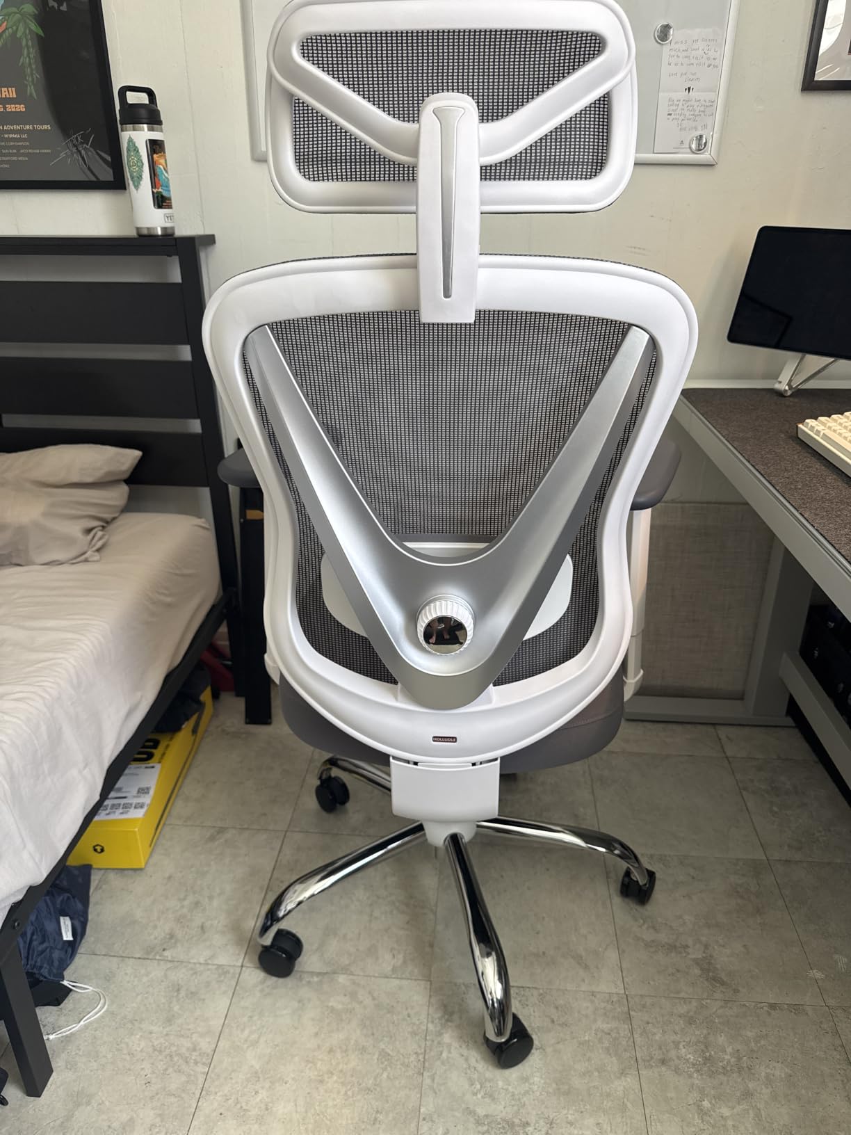 Ergonomic Mesh Office Chair - 3D Adjustable Lumbar Support & 3D Armrests, V-Shaped Back, Adjustable Desk Chair for Office & Home customer photo 2