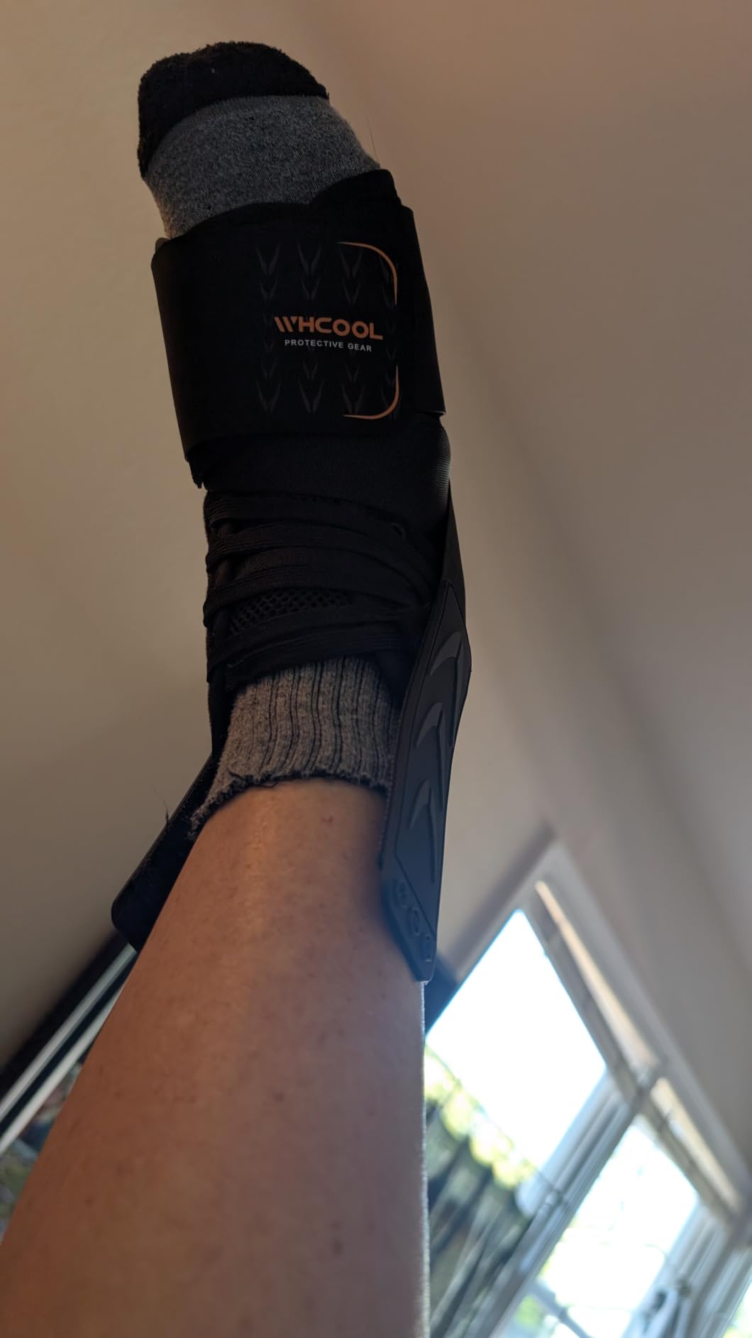 Slim-Fit Ankle Brace for Sprained Ankle, Quick Lace Up Ankle Support for Women Men With 2 Auto-Shaped Pads customer photo 2