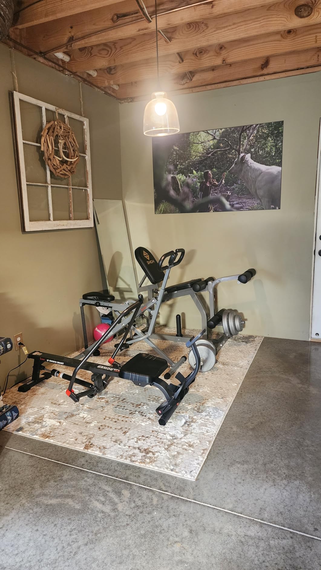 Z ZHICHI 2-in-1 Leg Curl/Extension Machine, Home Use, Burn quads/Calves Fast | 5s Quick Function Switch, 7.9sqft Flexible Space Use, 3 sets Quads+calves=burn, 50x50x1.4mm Sq tube, Holds 660LBS rock solid customer photo 1