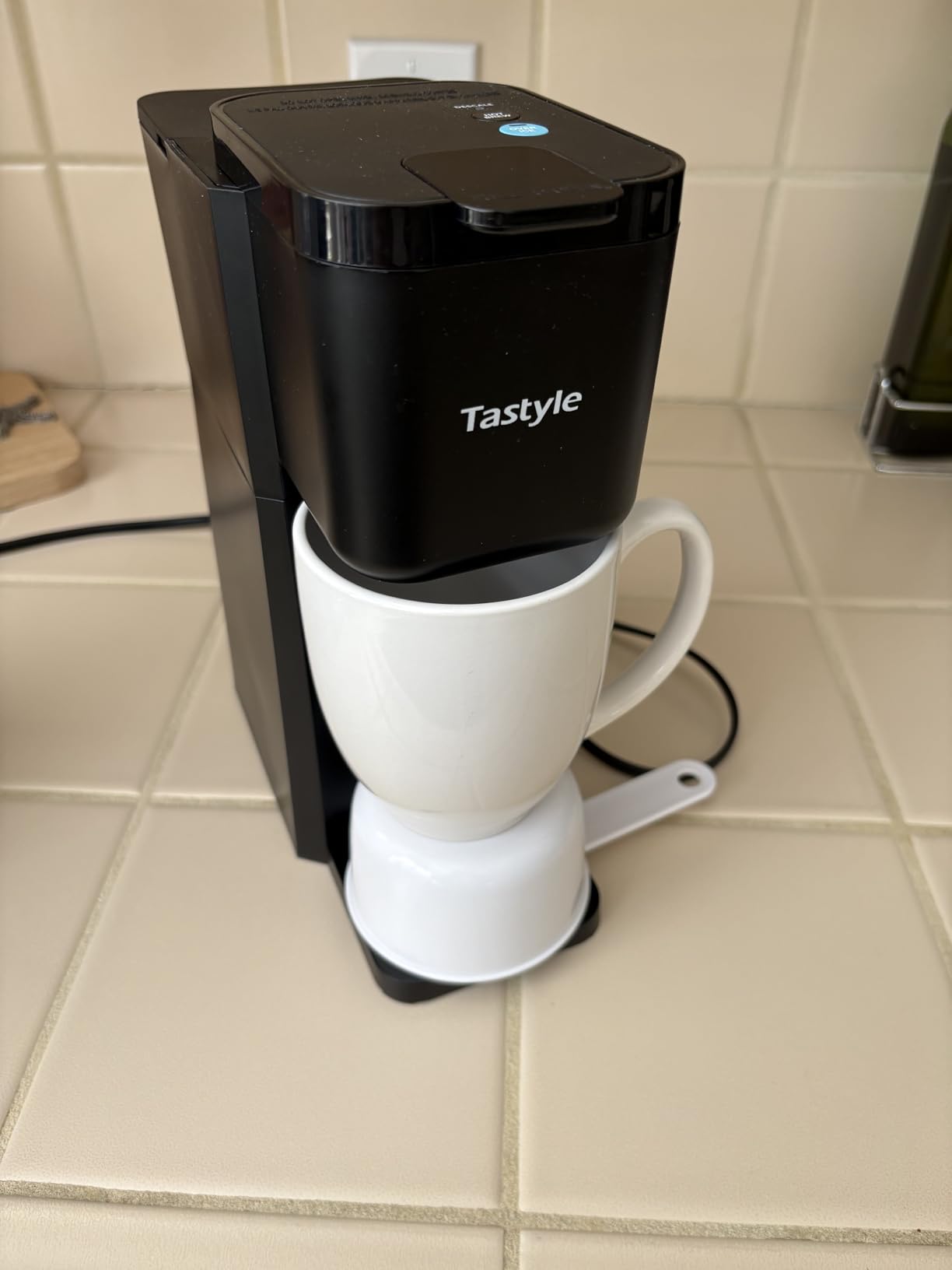 Tastyle Mini Single Serve Hot and Iced Coffee Maker for K Cup and Ground | 6 to 14 Oz Brew Sizes, with Recipe Book, for Home, Travel, RV, Office and Dorm, 120V, K310IC, 2.0 version, Classic Black customer photo 1