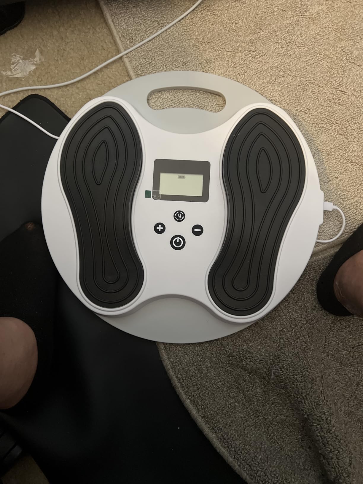 EMS Foot Massager for Neuropathy with 4 TENS Unit Muscle Stimulator Pads | Dancespot NMES Foot Stimulator for Neuropathy Feet Nerve FSA Eligible Electric Foot Massager for Circulation and Pain Relief customer photo 1