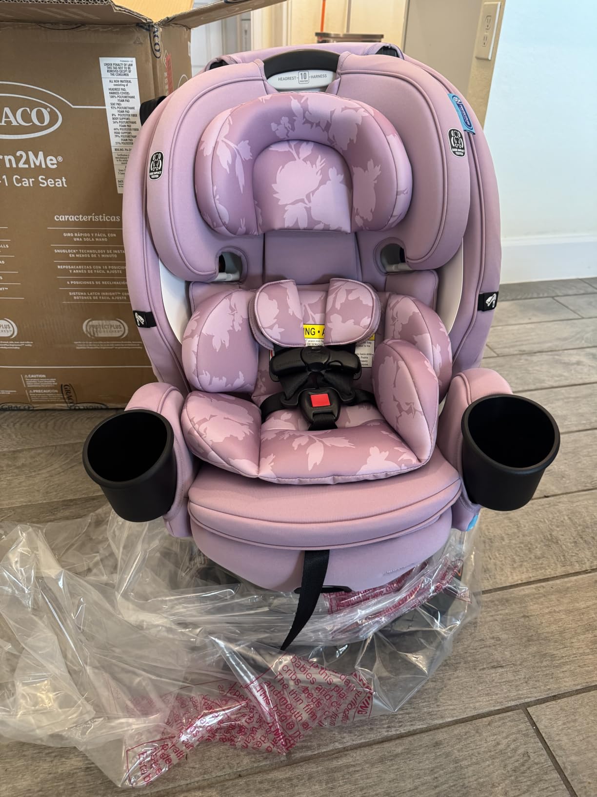 Graco Turn2Me 3-in-1 Rotating Convertible Car Seat, Brighton, Rear-Facing Rotation Only, Forward-Facing Mode, Highback Booster Up to 100 lbs, Adjustable Headrest & Harness, Steel Reinforced Frame customer photo 1