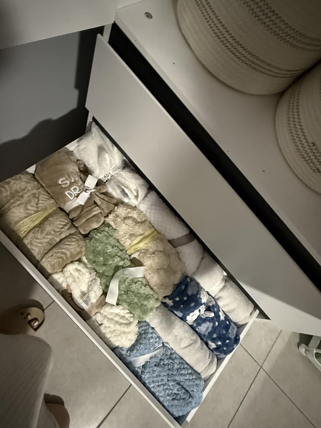 Bedroom Armoire Wardrobe Closet with 9 Drawers: White Wardrobe Closet with 6 Doors, Modern Cabinet for Clothes with Shelves, Wooden Armoire for Hanging Clothes (Modern, 3) customer photo 1