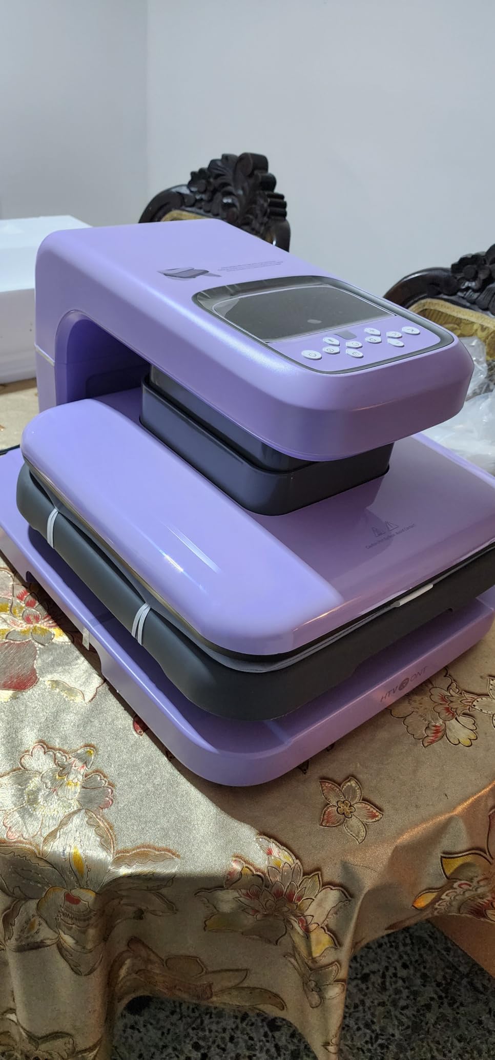 HTVRONT Auto Heat Press 2 - Heat Press Machine for T Shirts with Adjustable Pressure & Higher Heating Height, Heats Up Fast & Evenly Heat Press 15x15 for HTV, Sublimation, Heat Transfer Projects customer photo 1