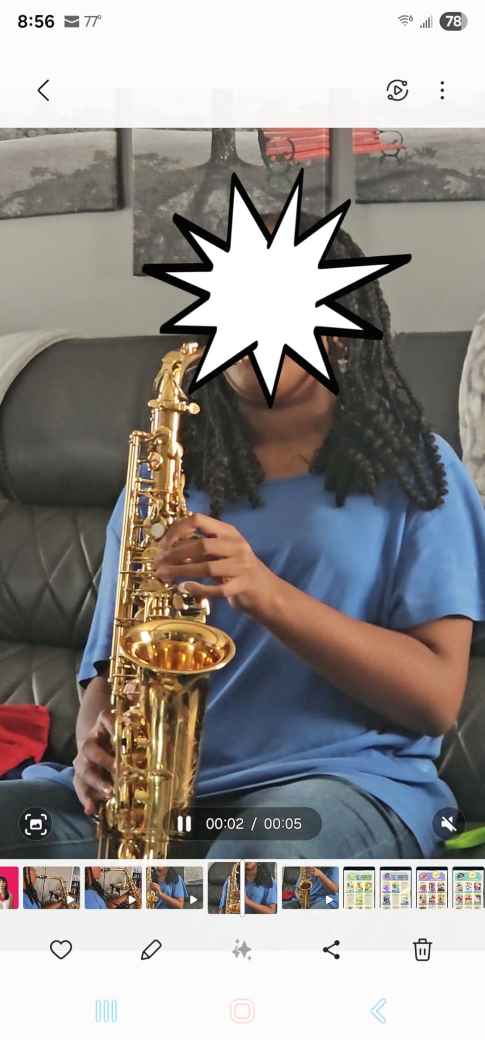 Beginner Alto Saxophone, E Flat - Complete Starter Kit with Case & 10 Reeds, for Adults & Students, Easy to Play for School Band & Practice (Gold) customer photo 2
