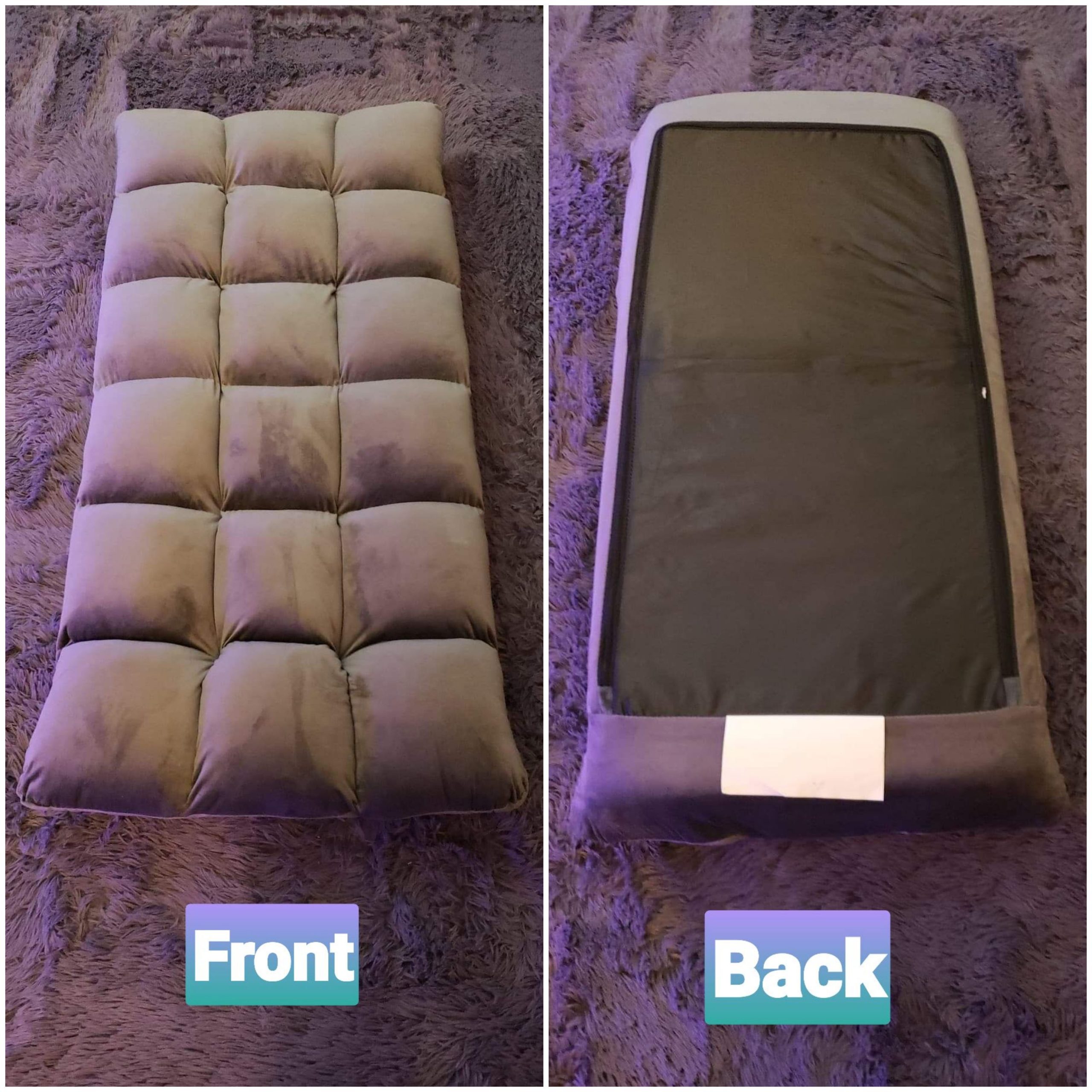 Yaheetech 14-Position Folding Floor Chair with Back Support Brown | Fleece Floor Gaming Chair with Thick Foam, Iron Frame Floor Seat, Easy to Store, Lazy Recliner for Yoga Meditation customer photo 1