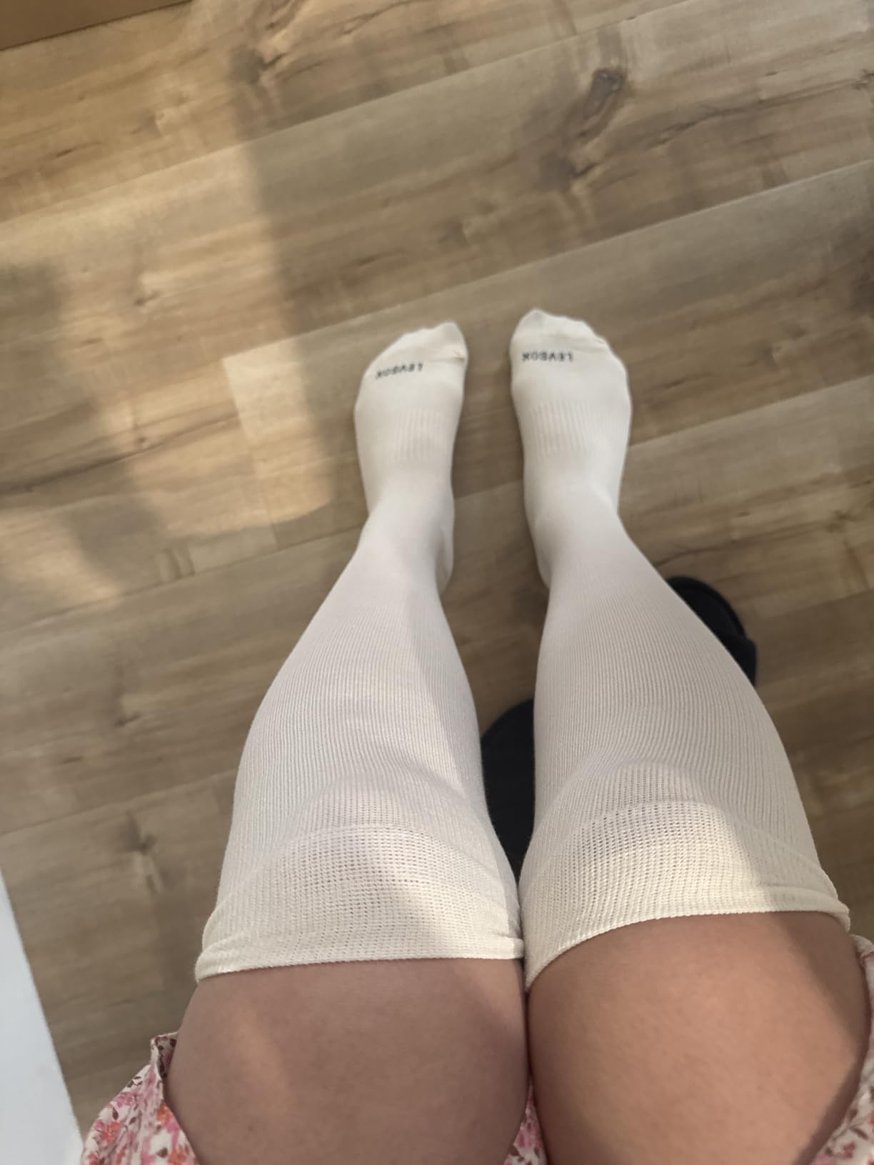 Viscose Made from Bamboo Compression Socks for Pregnant Women 20-30 mmHg Knee High Cute Mens Supports Socks for Travel customer photo 1