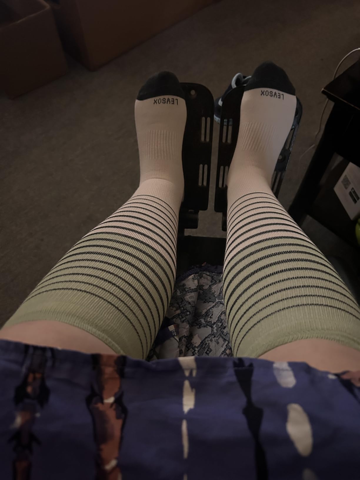 Viscose Made from Bamboo Compression Socks for Pregnant Women 20-30 mmHg Knee High Cute Mens Supports Socks for Travel customer photo 2