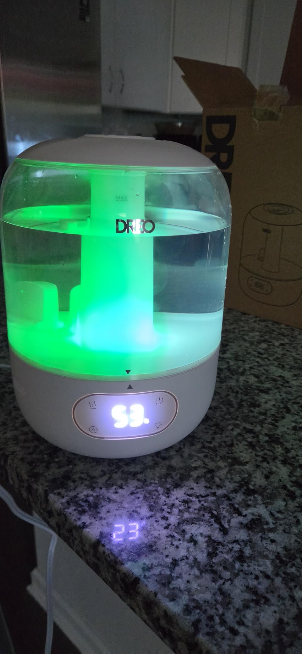 DREO 3L Humidifiers for Bedroom, 30H Runtime, 26 dB Quiet, Black customer photo 2