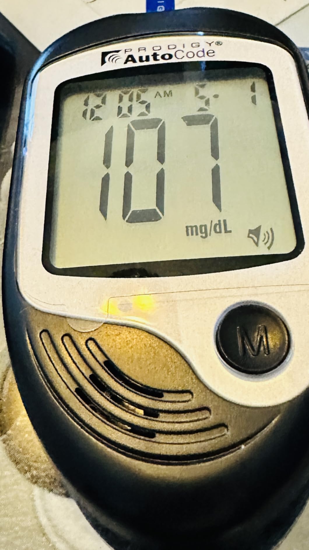 10500 100ct Test Strips with AutoCode Talking Meter Starter Kit, PRODIGY AutoCode Blood Glucose Talking Meter, No Coding Blood Glucose Test Strips (2 vials of 50ct), Adjustable Depth Lancing Device, Twist Top Lancets 28G (10ct), Carrying Case, Quick Reference Guide, Owner's Manual customer photo 1