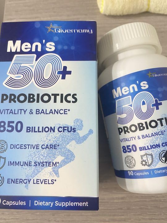 Probiotics for Men, 850 Billion CFU Advanced 50+ Mens Probiotic, 90 Capsule | Comprehensive Gut & Energy Support with Prebiotics and Probiotics - Tailored Wellness Probiotics for Men Over 50 customer photo 2