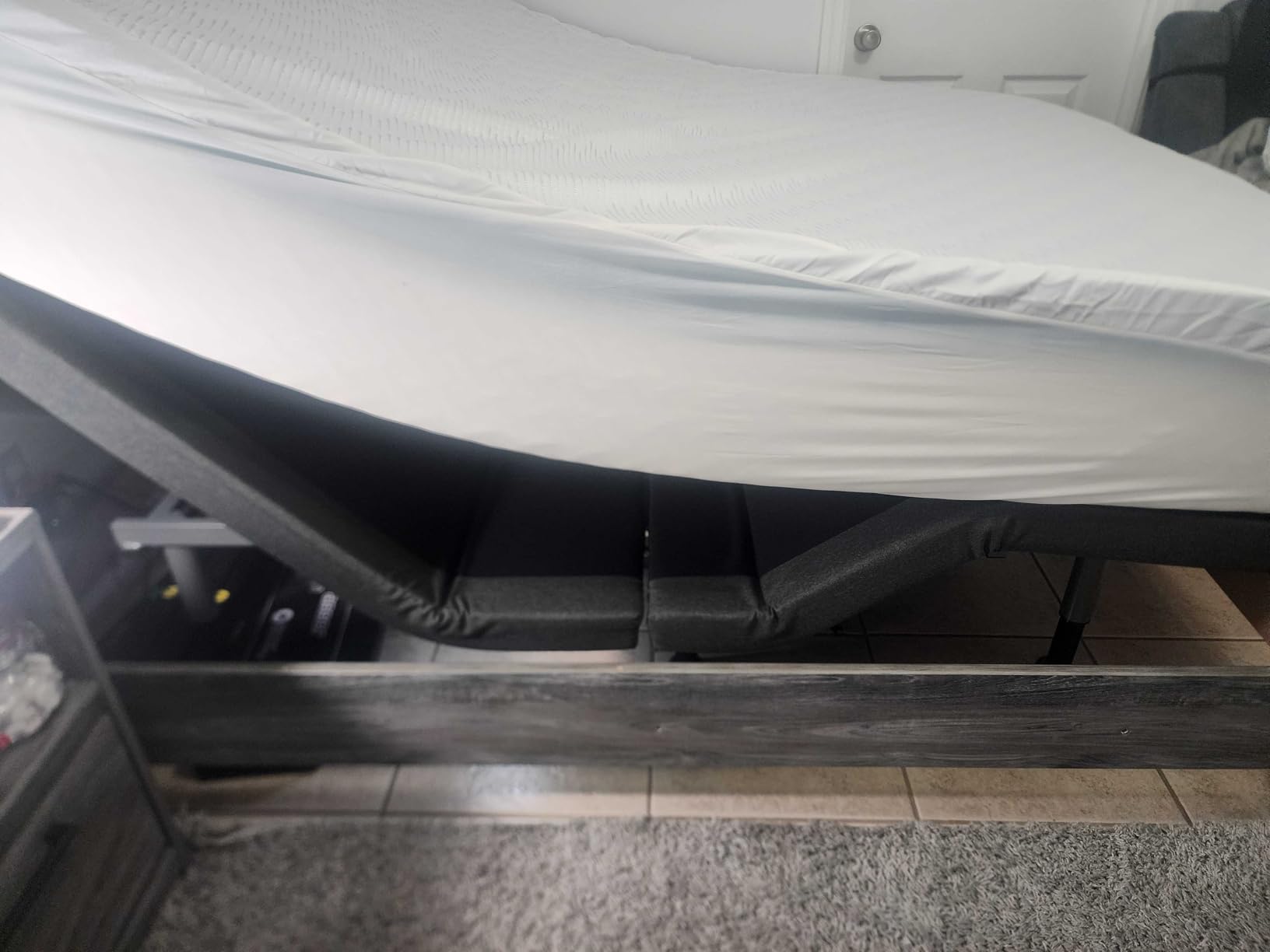 Adjustable Bed Frame Queen with Massage - Wireless Remote Electric Power Bed Foundation, Under-Bed Lighting, Zero Gravity, USB Ports x2, Height Adjustable Legs customer photo 2