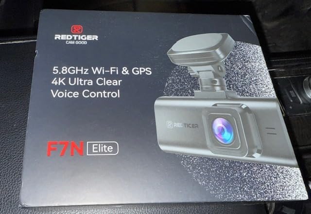 REDTIGER F7N Elite 4K HDR Dash Cam, STARVIS 2, Voice Control, 128G Card | 5.8GHz WiFi 6, 3.18 Inch Touchscreen, Built-in GPS, Dashcam Front and Rear Camera with WDR, Loop Recording, 24H Parking Mode customer photo 2
