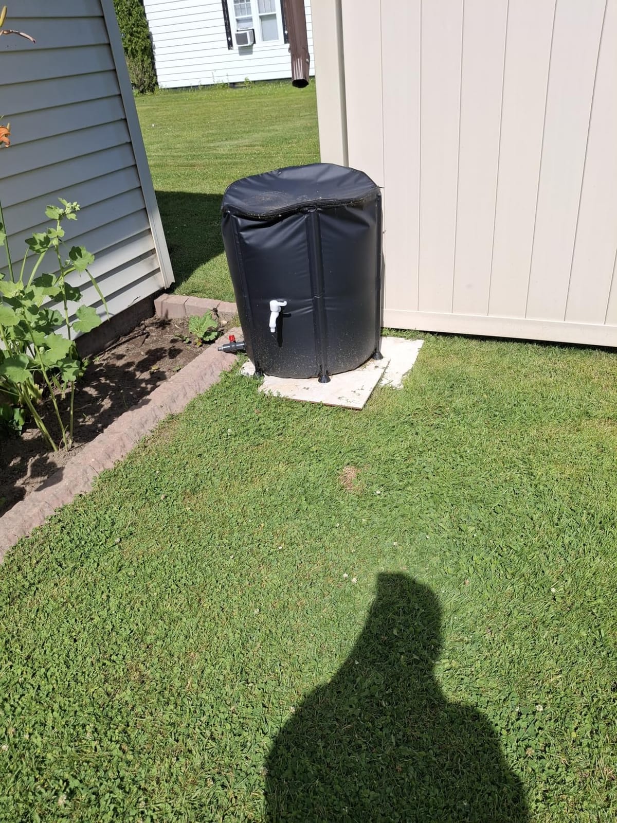 Collapsible Rain Barrel Water Storage Containers, 53 Gallon Portable Rainwater Collection System with Spigots, Filter and Overflow Kits customer photo 1