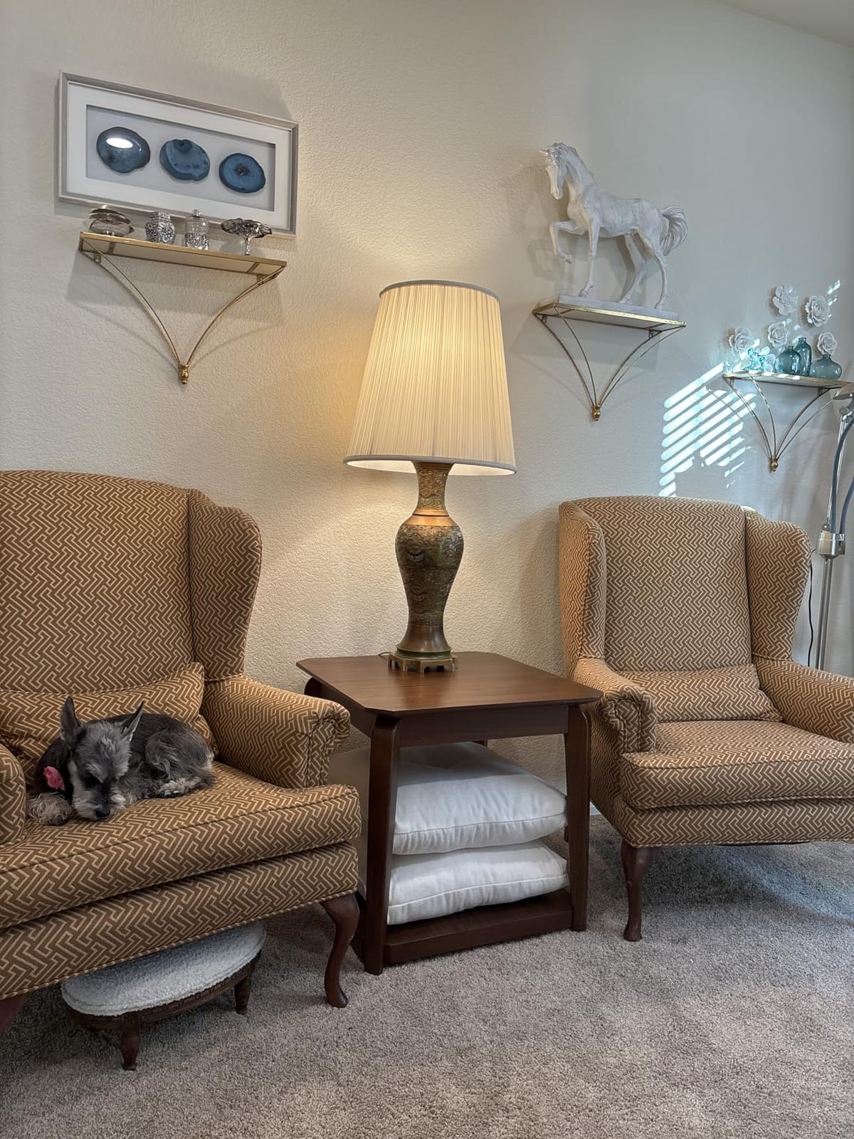 Signature Design by Ashley Trenmour Mid-Century Modern End Table with Lower Open Shelf, Light Brown customer photo 2