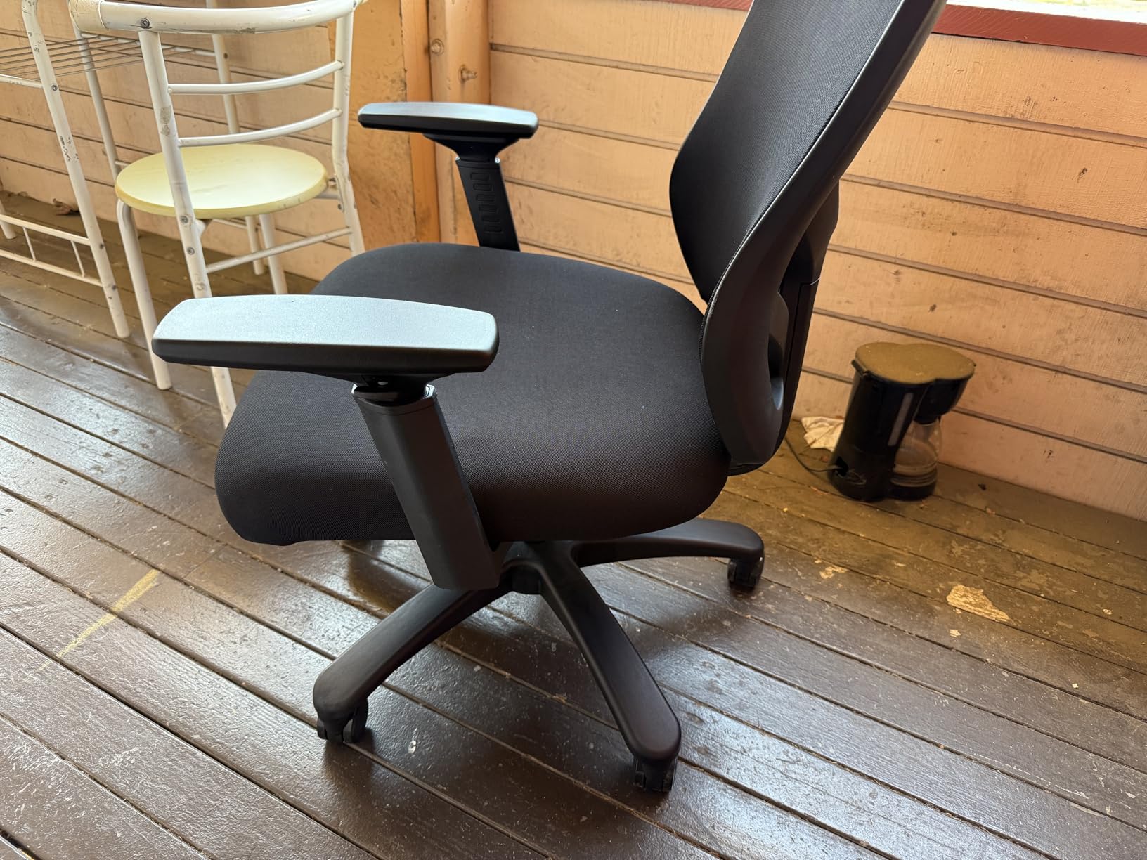 YFO Big and Tall Office Chair 500LBS, Heavy Duty Ergonomic Mesh Chair | Computer Desk Chair with Adjustable Lumbar Support, 360 Rotation 2D Arm, Extra Wide Comfy Seat, Quiet Wheels, Adults, Black customer photo 2