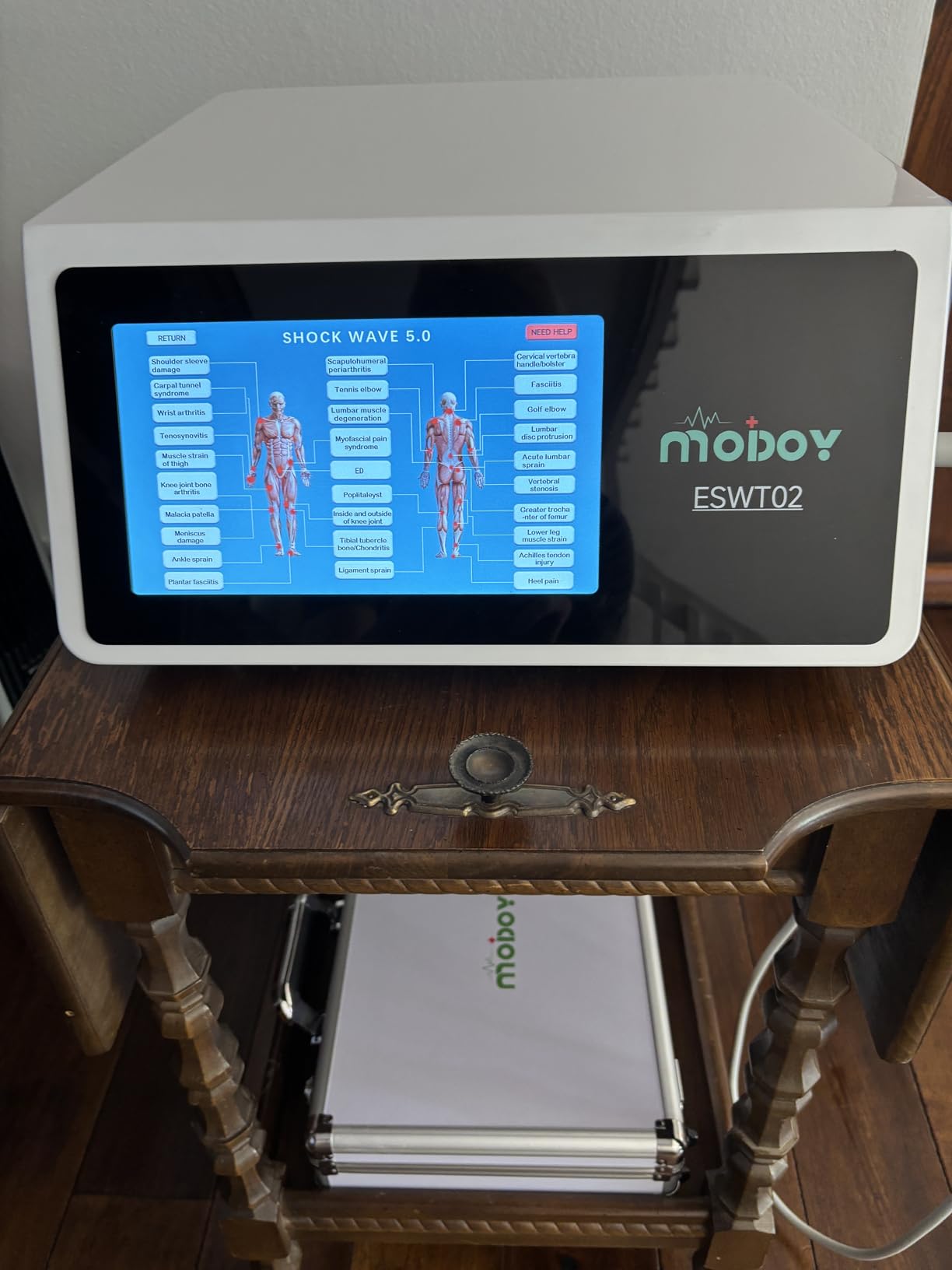Shockwave Therapy Machine, FSA&HSA Shock Wave Therapy Device, ESWT03 | Home Use, Joint/Muscle Pain Relief, Non-Invasive Extracorporeal Shockwave Therapy, AC 110V / 60Hz, 0.5~10 Bar, 2.76inch customer photo 1