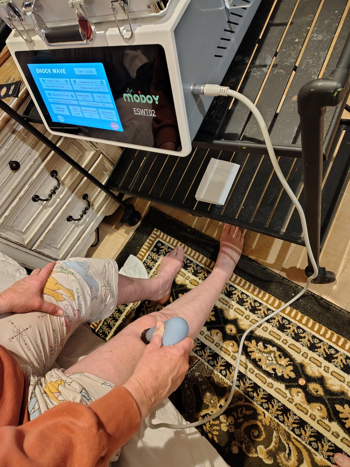 Shockwave Therapy Machine, FSA&HSA Shock Wave Therapy Device, ESWT03 | Home Use, Joint/Muscle Pain Relief, Non-Invasive Extracorporeal Shockwave Therapy, AC 110V / 60Hz, 0.5~10 Bar, 2.76inch customer photo 2
